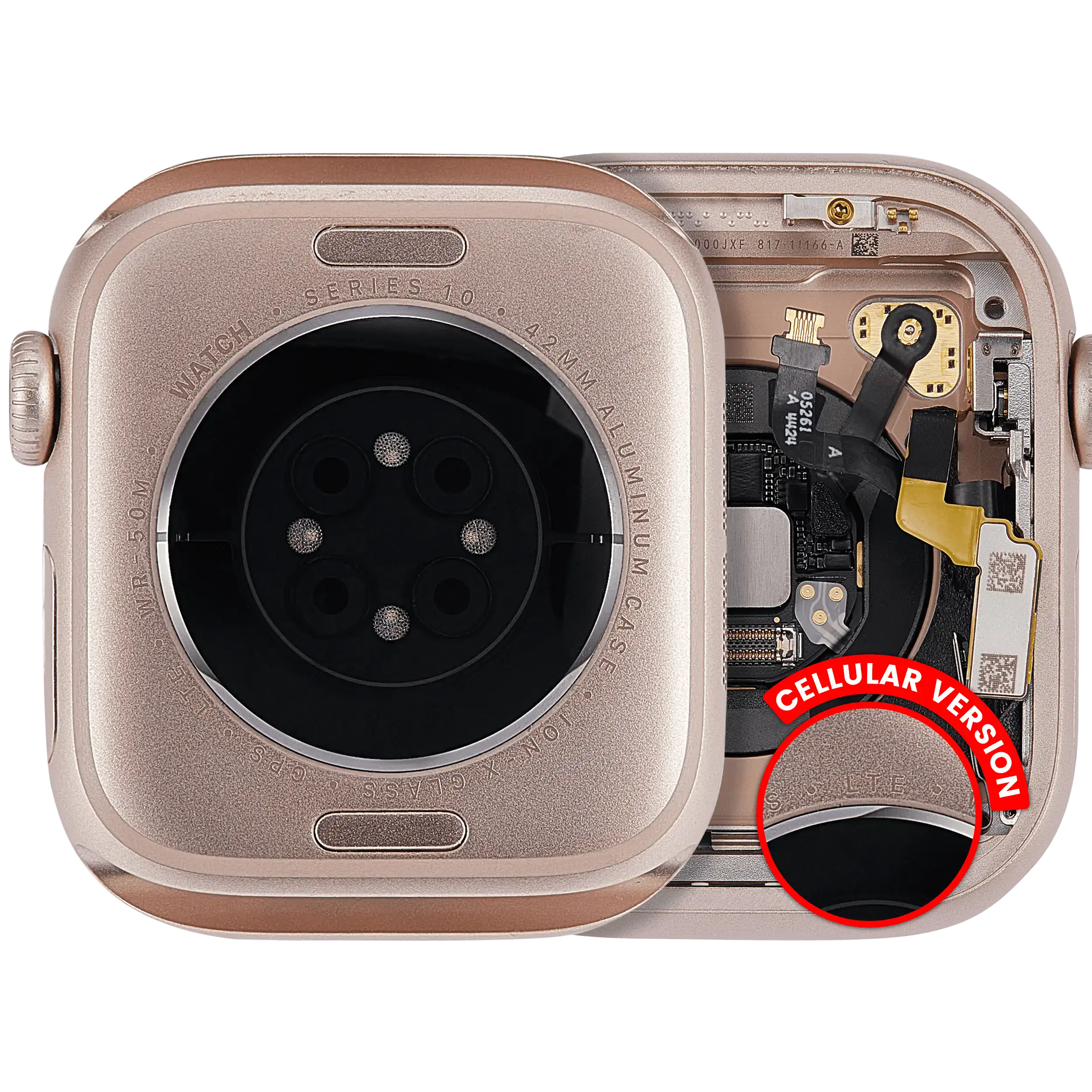 Gehäuse Apple Watch S10 42mm Cellular Alu Rose Gold gebrauchter OEM-Ausbau, Qual
