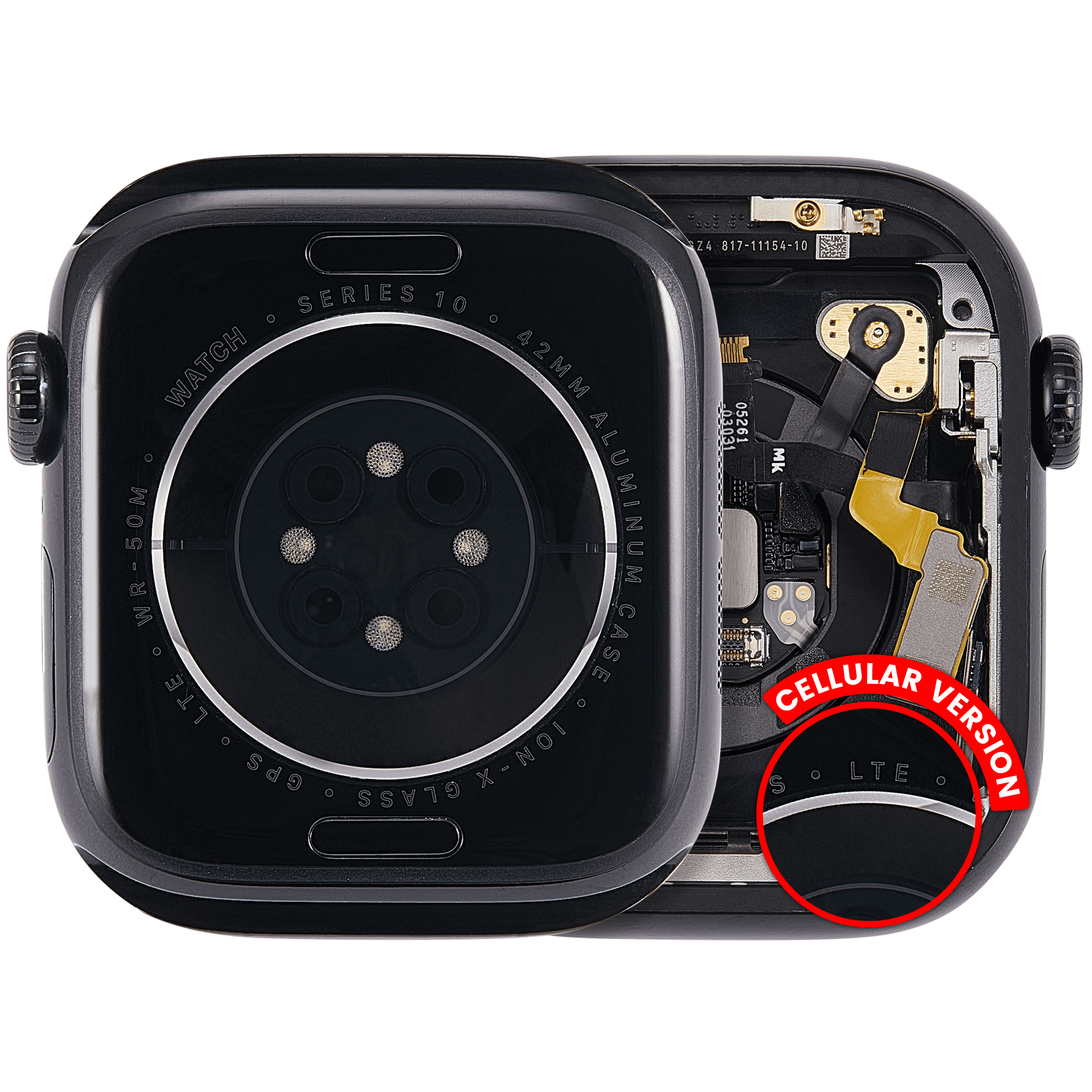 Gehäuseeinheit Apple Watch S10 42mm OEM A Cellular Alu Jet Black