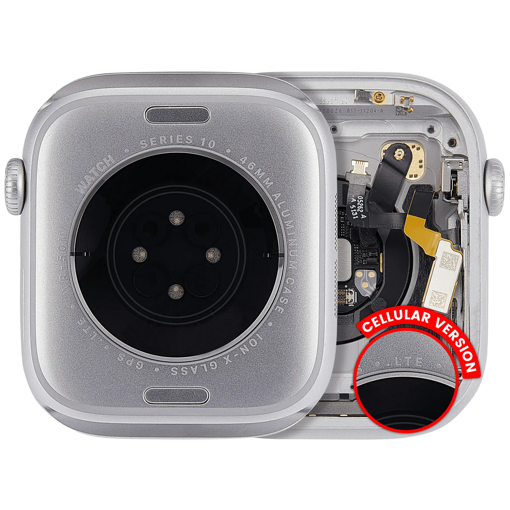 Case for Apple Watch Series 10 (46MM) – Cellular, Aluminum/Silver – Quality A OEM Pull