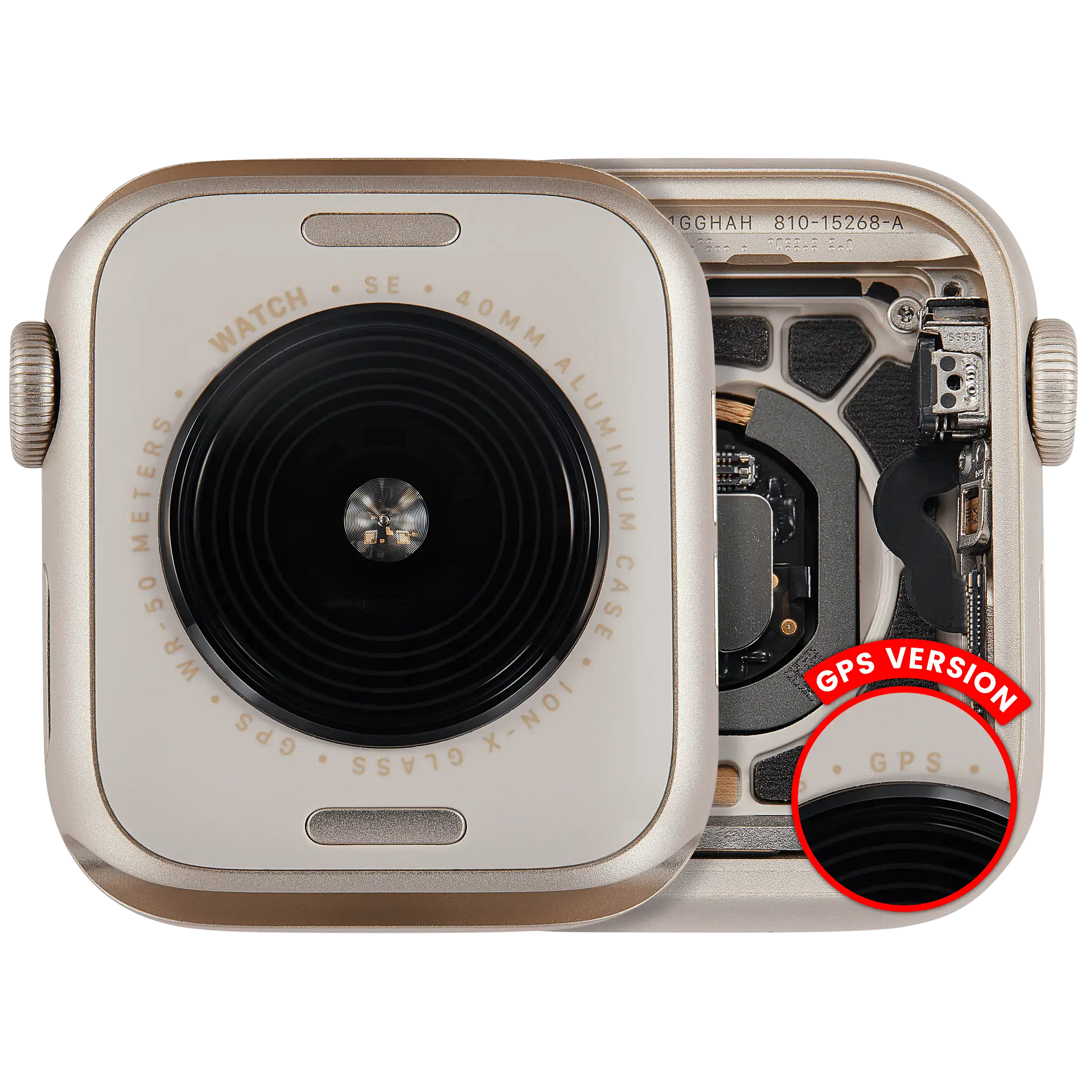 Gehäuse für Apple Watch SE 2. Gen (40mm) – OEM A – GPS – Starlight Alu