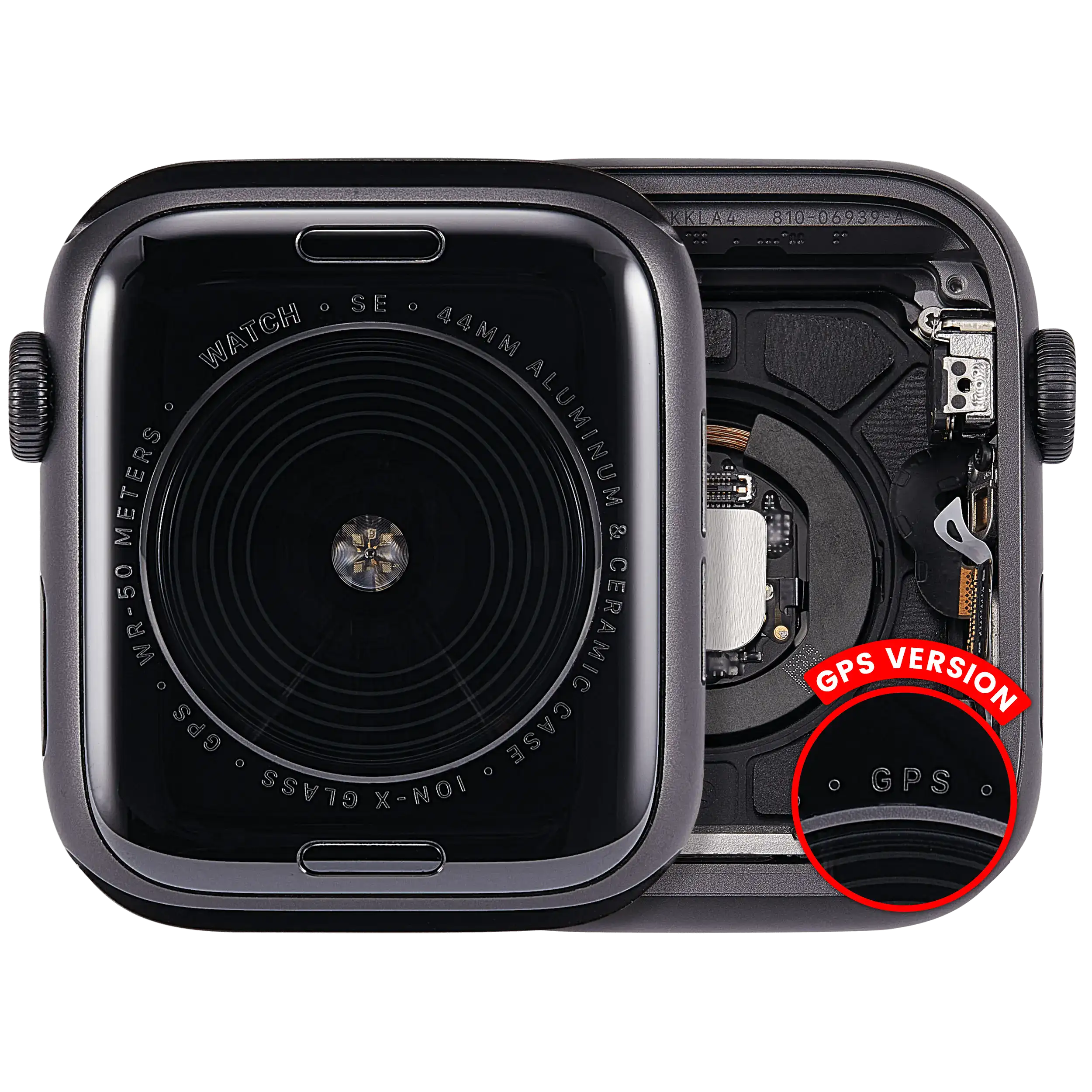 Gehäuse für Apple Watch SE (1.Gen) 44mm GPS Space Black gebrauchter OEM-Ausbau, Qualität A (gebrauch