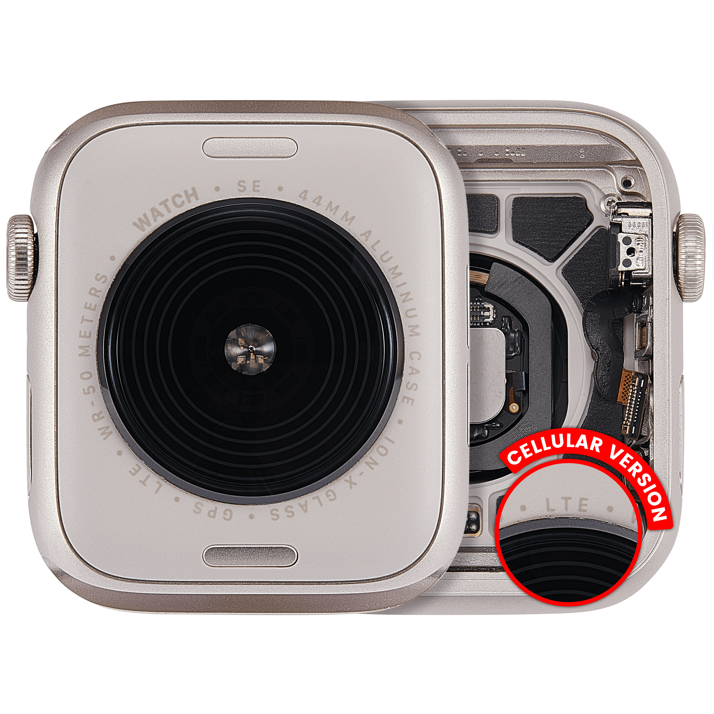 Apple Watch SE 2nd 44mm Gehäuse OEM Starlight Qualität A