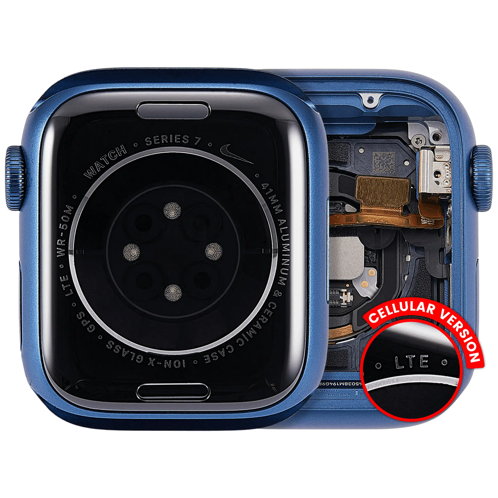 Gehäuse Apple Watch Series 7 41mm Cellular Aluminium Blau Qualität A OEM-Ausbau
