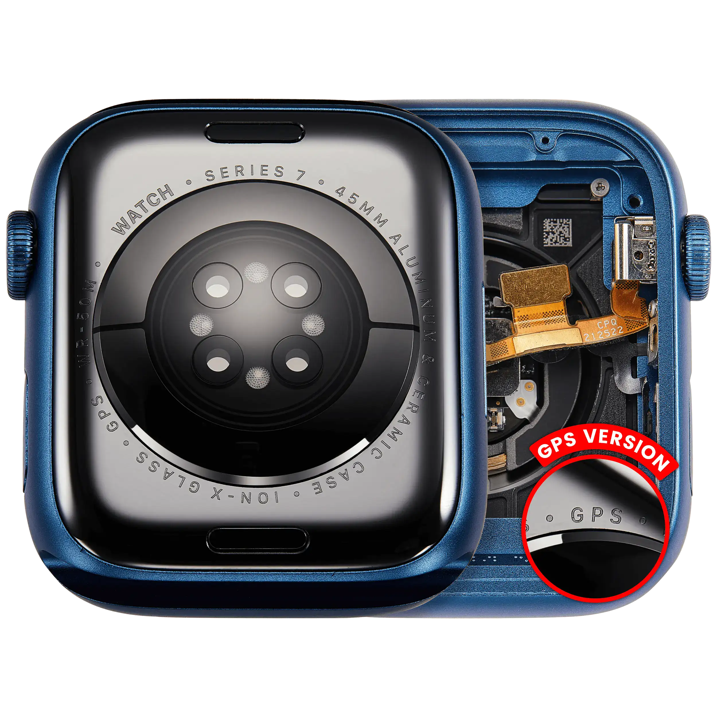 Apple Watch Series 7 45mm Gehäuse Gebraucht OEM A Alu Blau