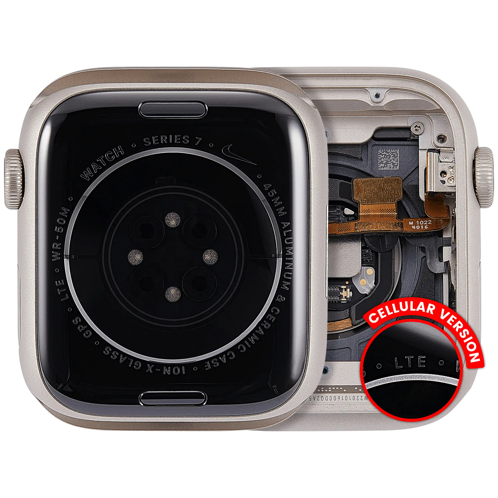 Gehäusebaugruppe Apple Watch 7 45mm Starlight OEM A Cellular