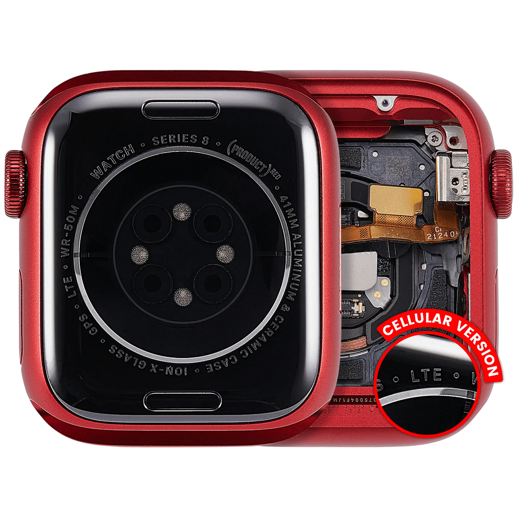 Gehäuseeinheit Apple Watch Series 8 41mm Rot Aluminium OEM-A