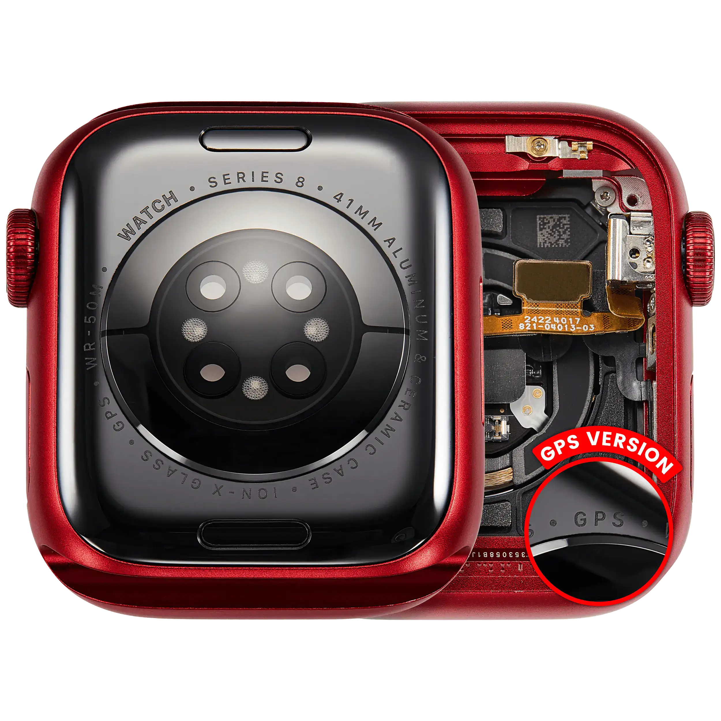 Gehäuseeinheit Apple Watch Series 8 41mm Rot OEM Pull A GPS