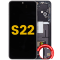 OLED Display with Frame for Samsung Galaxy S22 5G (US & International Version) (Refurbished) (Phantom Black)