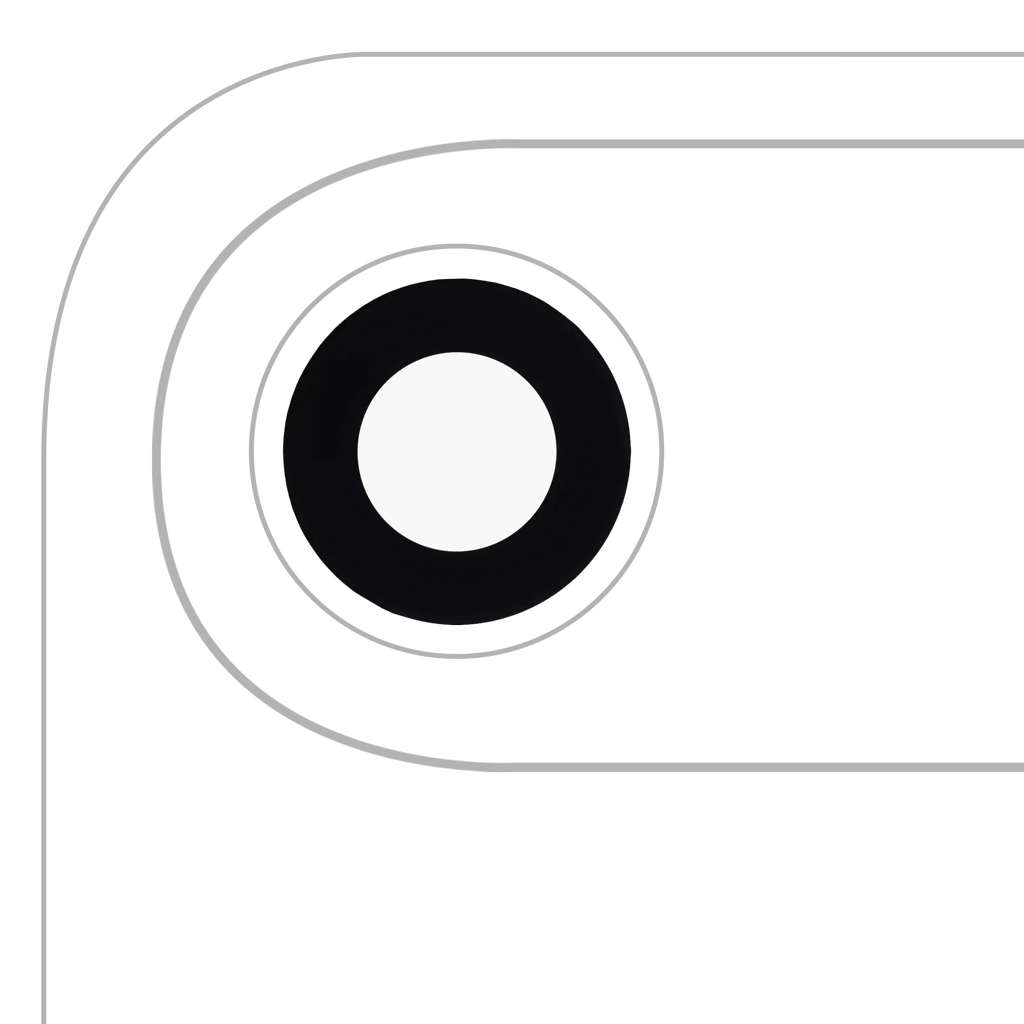 Rear Camera Lens (Glass) with Adhesive for iPhone Air – Real Sapphire – Premium – 10 Pack