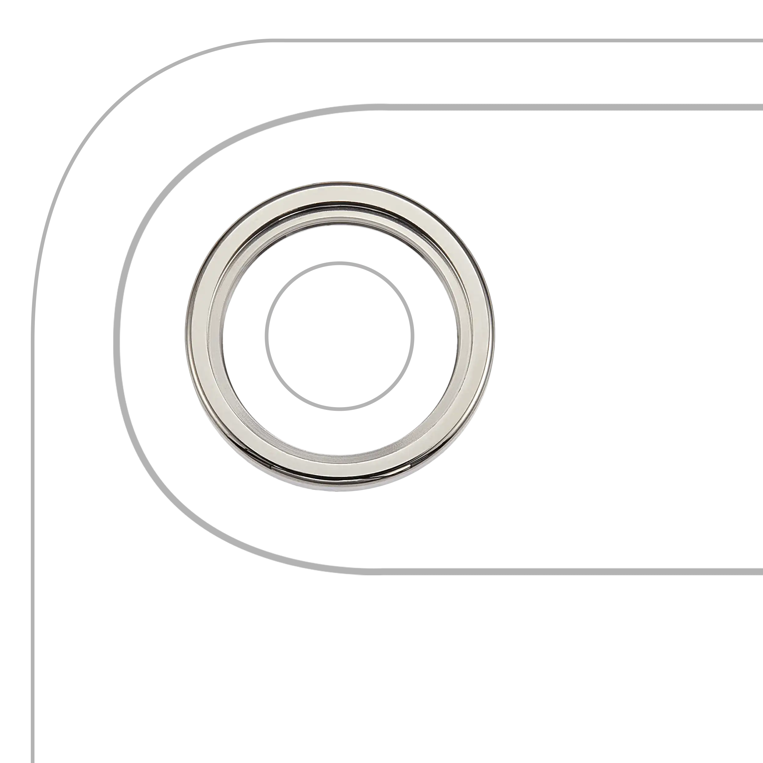 Rear Camera Lens with Holder and Frame for iPhone Air (3-piece set) (Premium) (Light Gold)