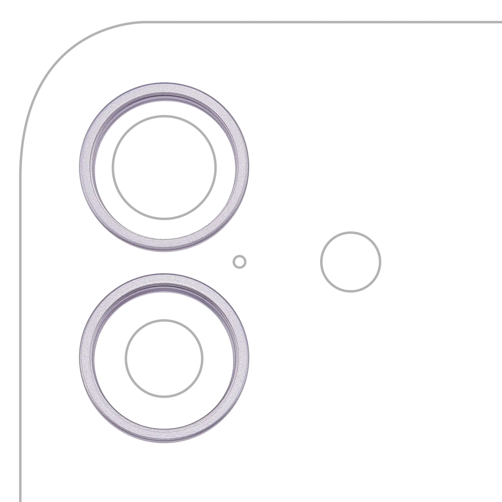 Kameraring hinten für iPhone 17 (Lavender) – 2er-Set