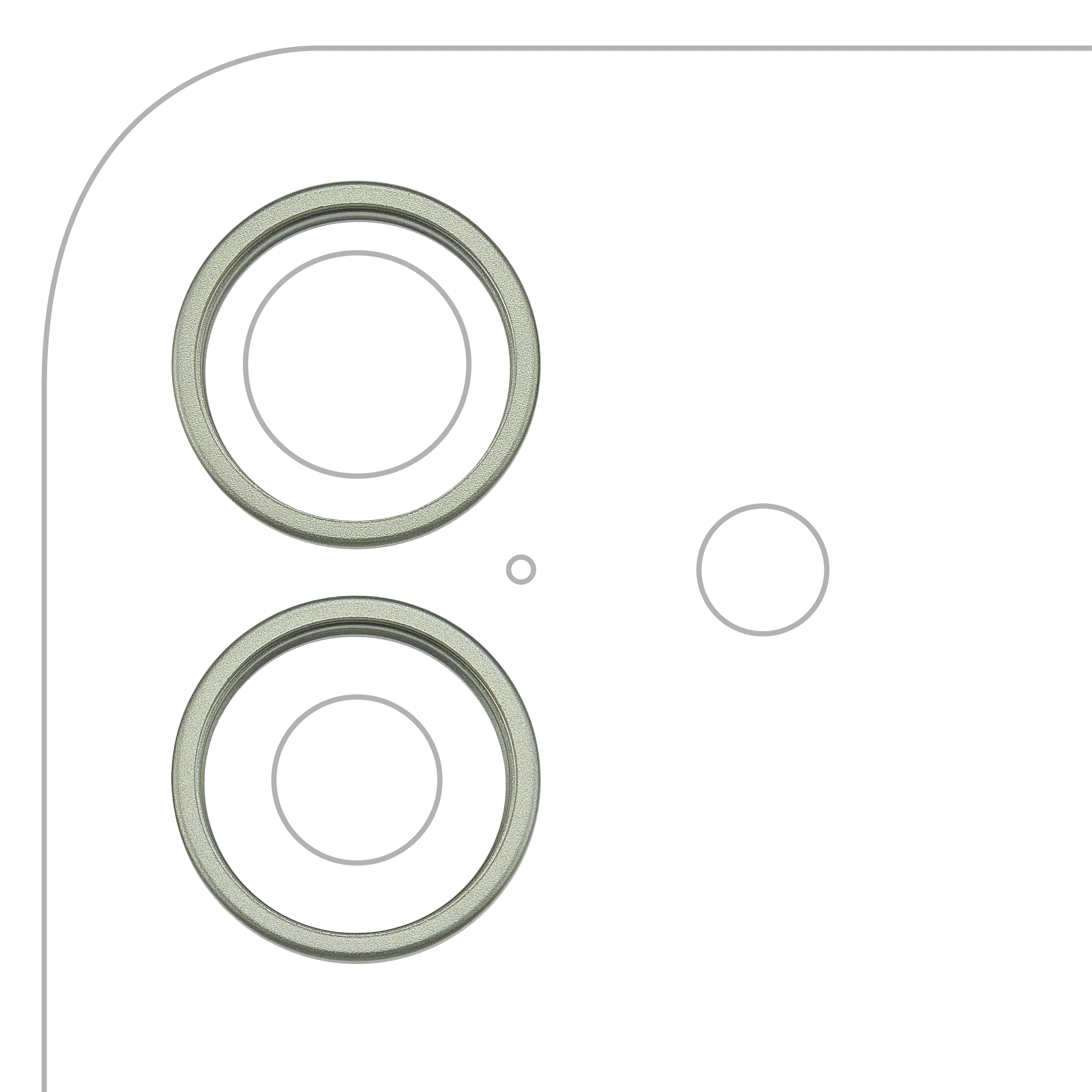 Rückkamera-Ring für iPhone 17 (Sage) (2er-Set)