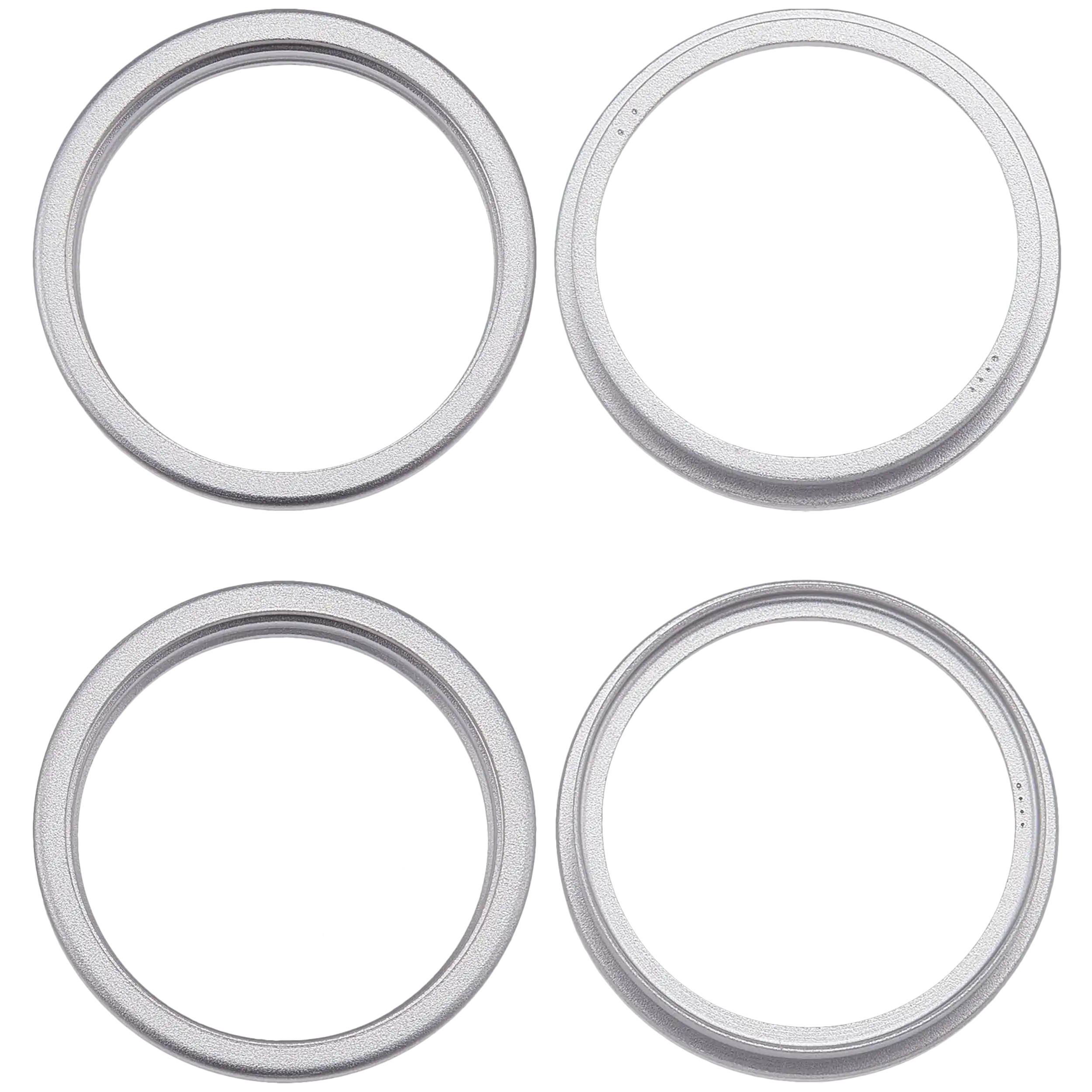 Hinterer Kamera-Zierring für iPhone 17 (Weiß) (2er-Set)