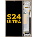 OLED Display with Frame for Samsung Galaxy S24 Ultra (Refurbished) (Titanium Yellow)