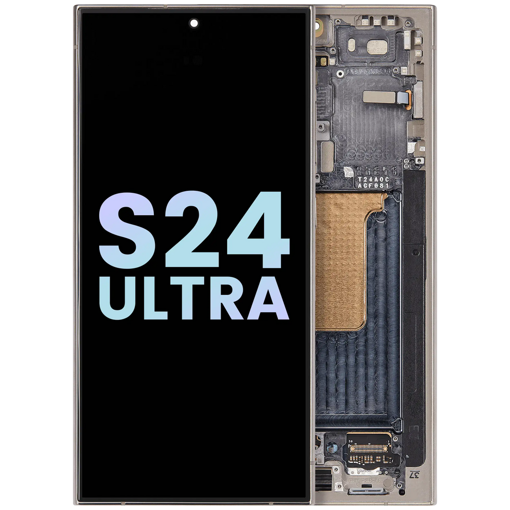 OLED Display with Frame for Samsung Galaxy S24 Ultra (Service Pack) (Titanium Gray)