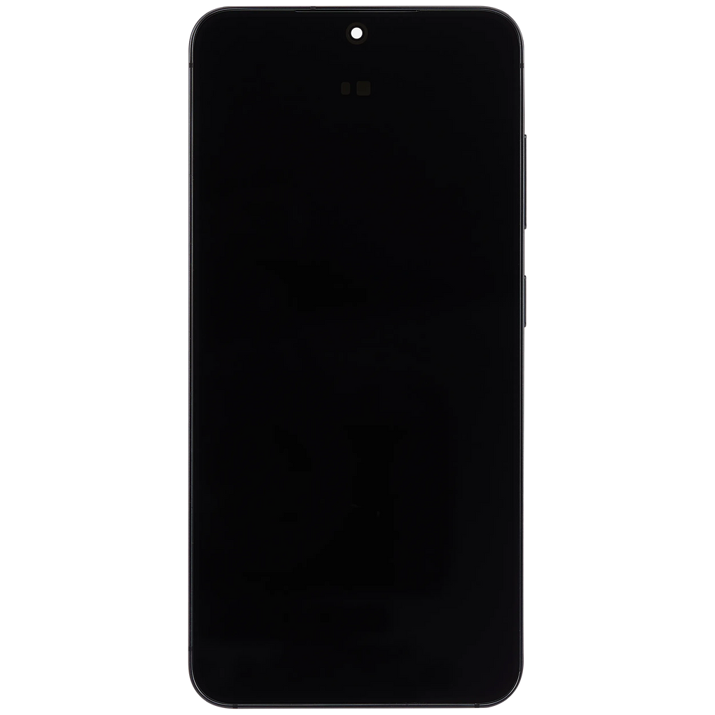 OLED-Display mit Rahmen für Samsung Galaxy S25 5G (US & International) (Aftermarket Plus) (Blau Schwarz)