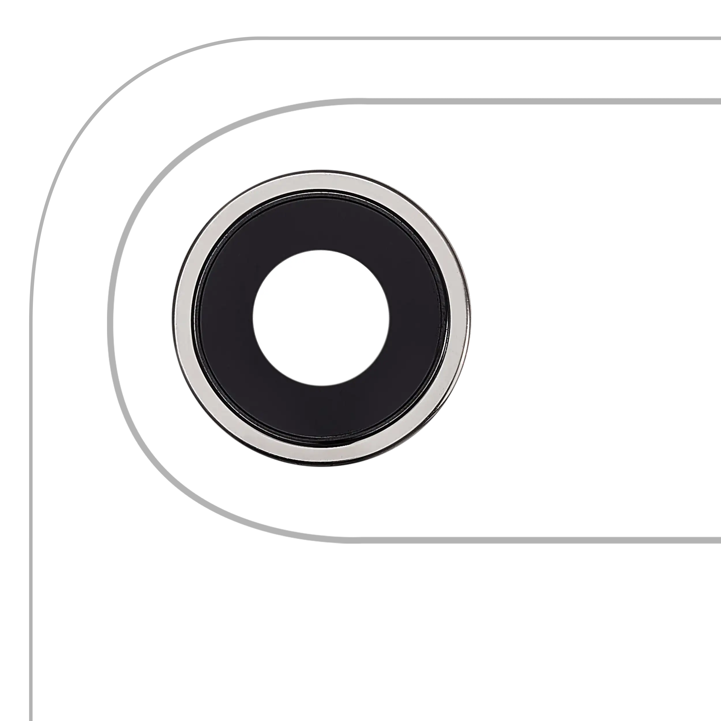 Kameralinse hinten mit Halterung und Rahmen für iPhone Air (Cloud White) (Premium)