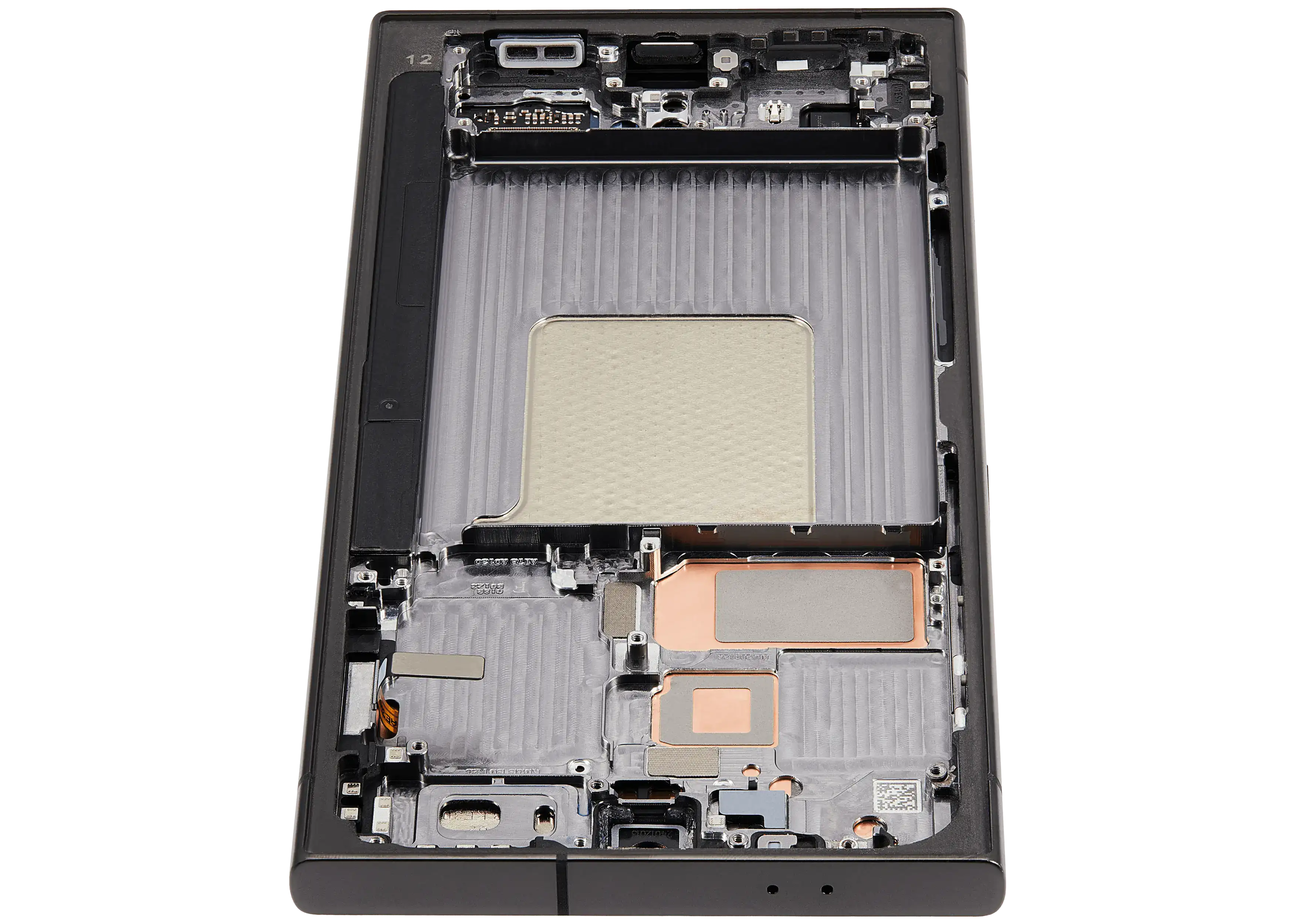 OLED-Display mit Rahmen für Samsung Galaxy S24 Ultra (US & Internationale Version) (Aftermarket Plus) (120Hz) (Titanium Schwarz)