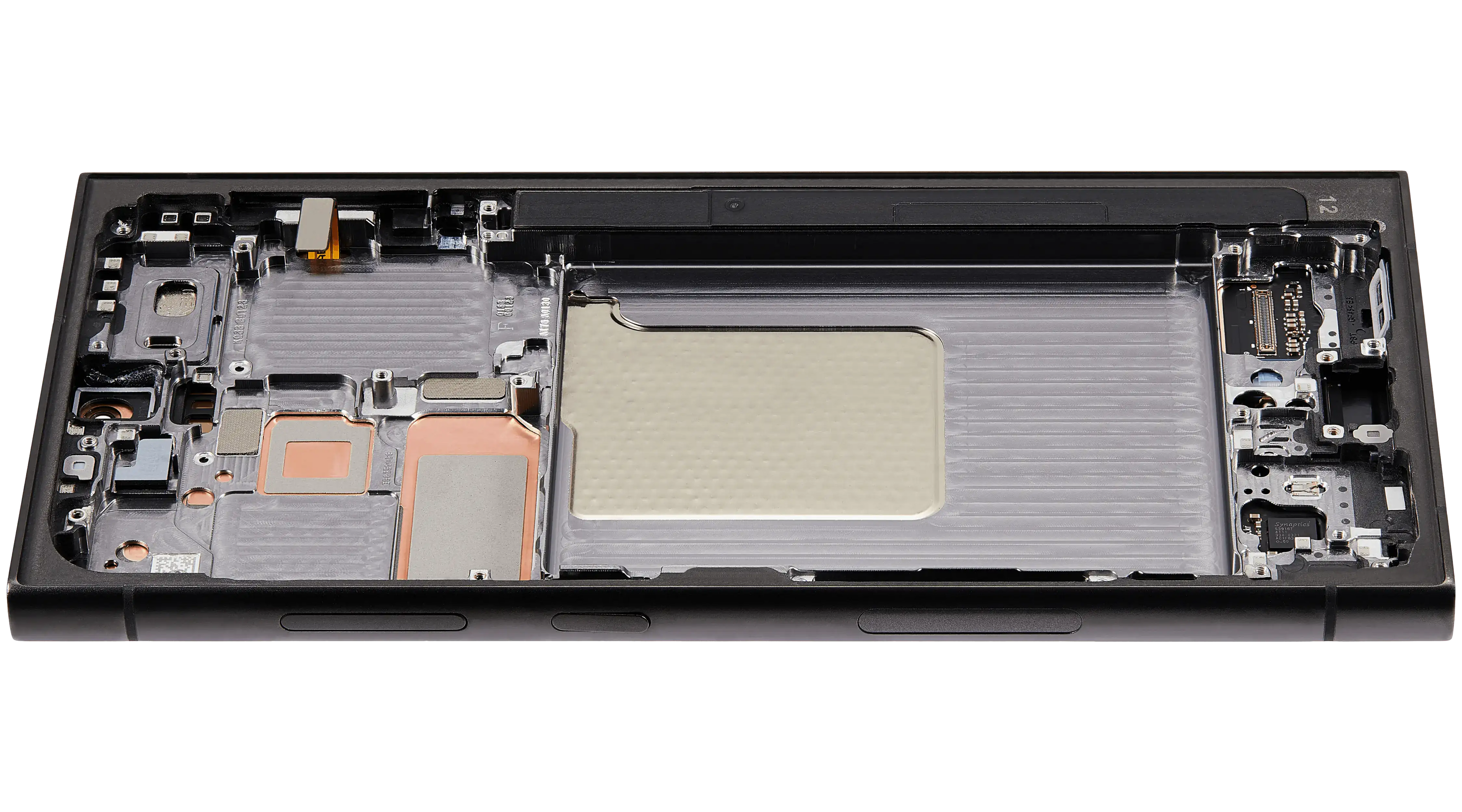 OLED-Display mit Rahmen für Samsung Galaxy S24 Ultra (US & Internationale Version) (Aftermarket Plus) (120Hz) (Titanium Schwarz)
