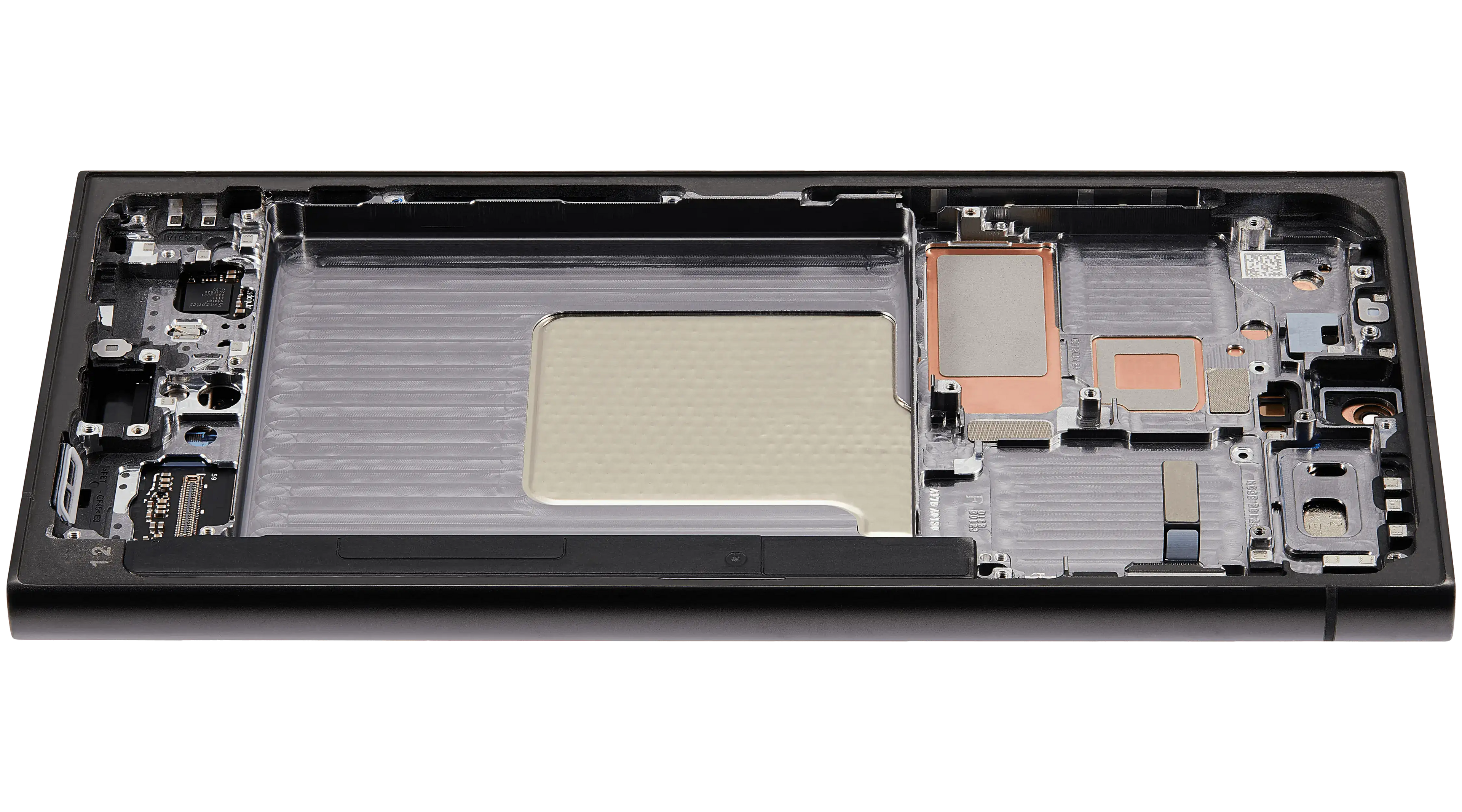 OLED-Display mit Rahmen für Samsung Galaxy S24 Ultra (US & Internationale Version) (Aftermarket Plus) (120Hz) (Titanium Schwarz)