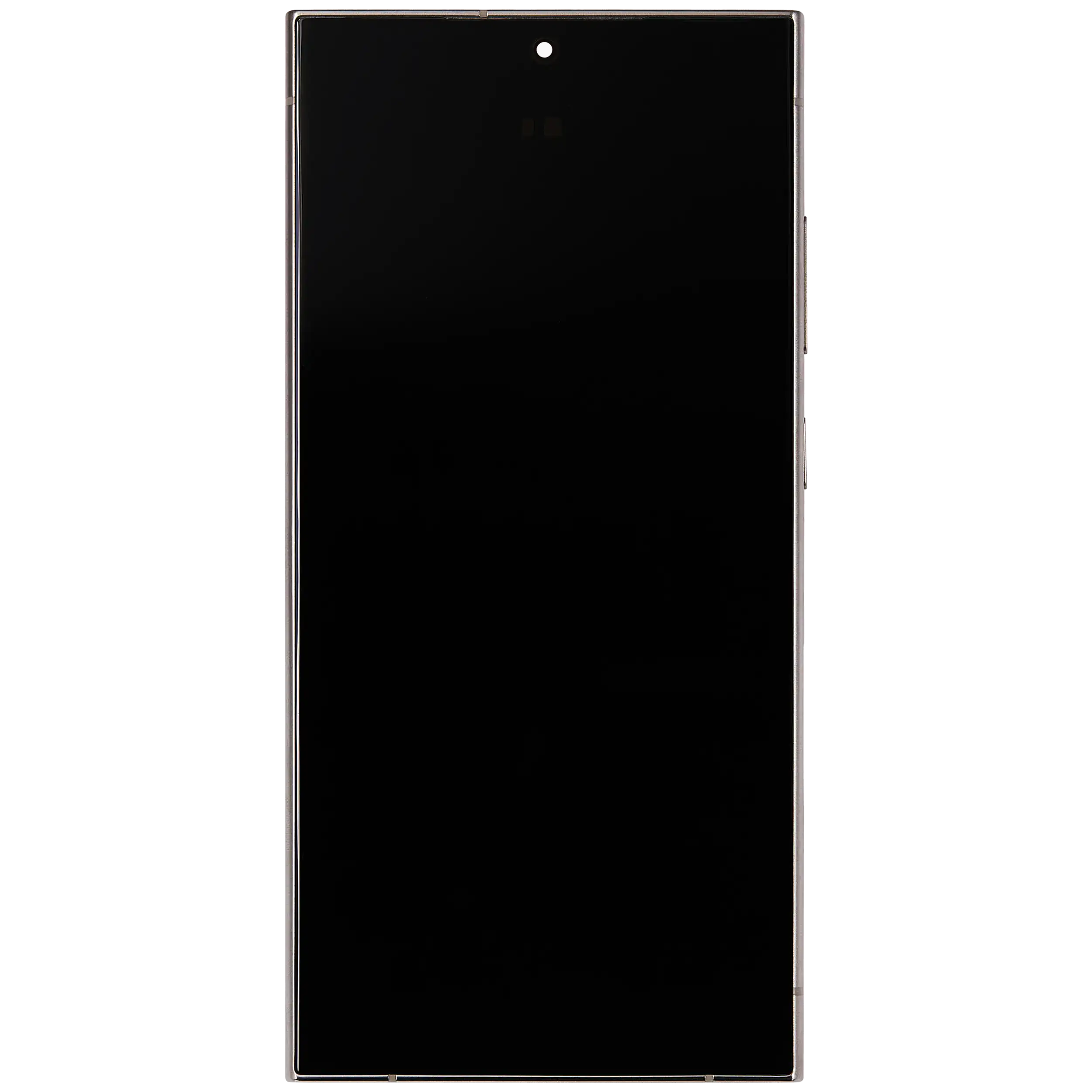 OLED-Display mit Rahmen für Samsung Galaxy S24 Ultra (US & Internationale Version) (Aftermarket Plus) (120Hz) (Titanium Grau)