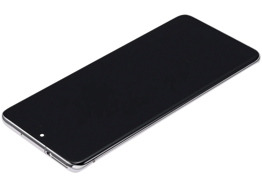 OLED-Display mit Rahmen für Samsung Galaxy S20 Plus 5G (Cloud White) Aftermarket