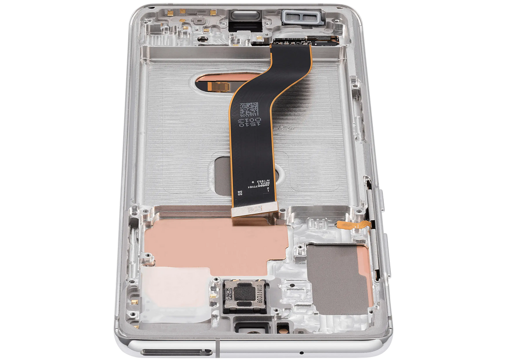 OLED-Display mit Rahmen für Samsung Galaxy S20 Plus 5G (Cloud White) Aftermarket
