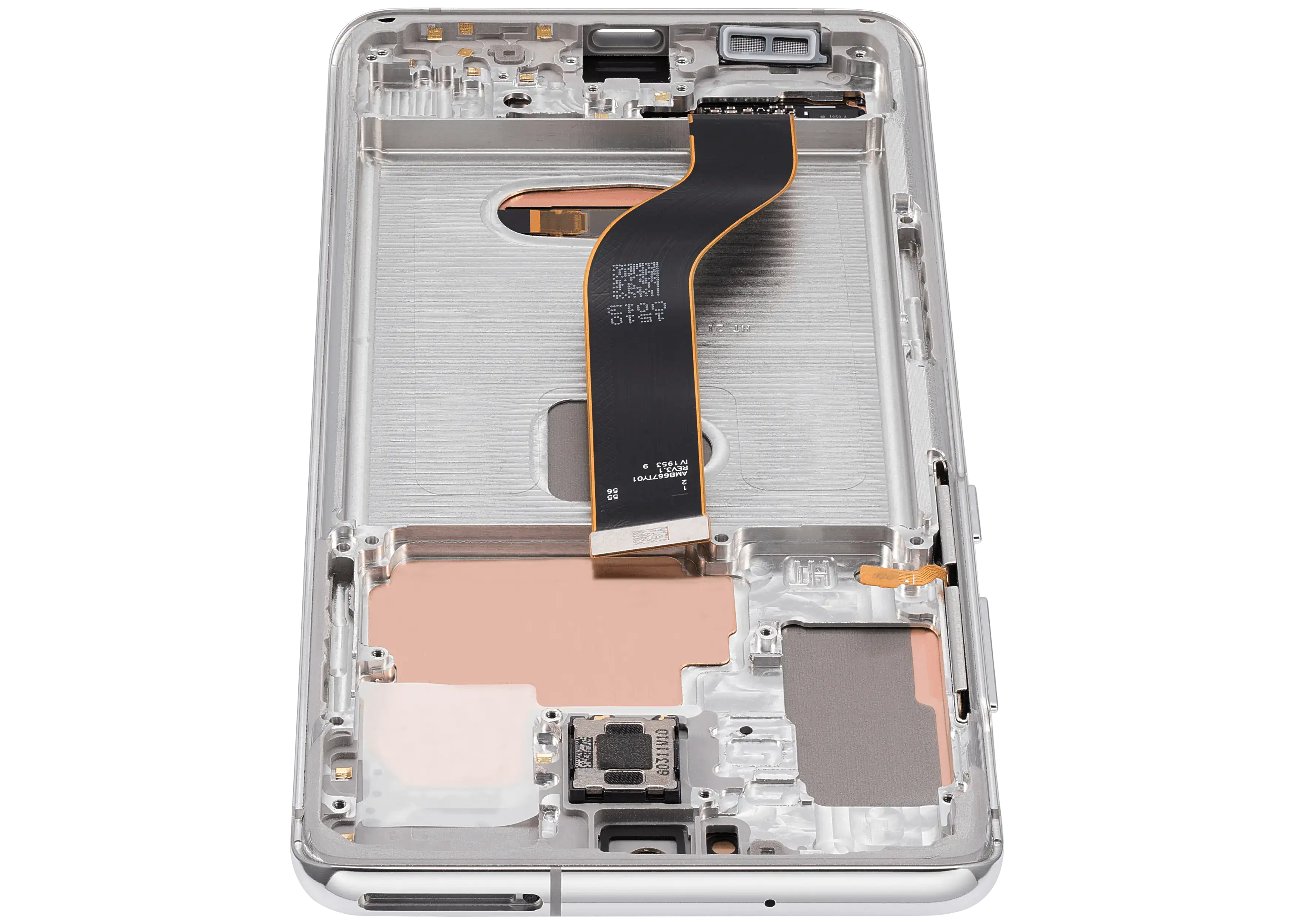 OLED-Display mit Rahmen für Samsung Galaxy S20 Plus 5G (Cloud White) Aftermarket