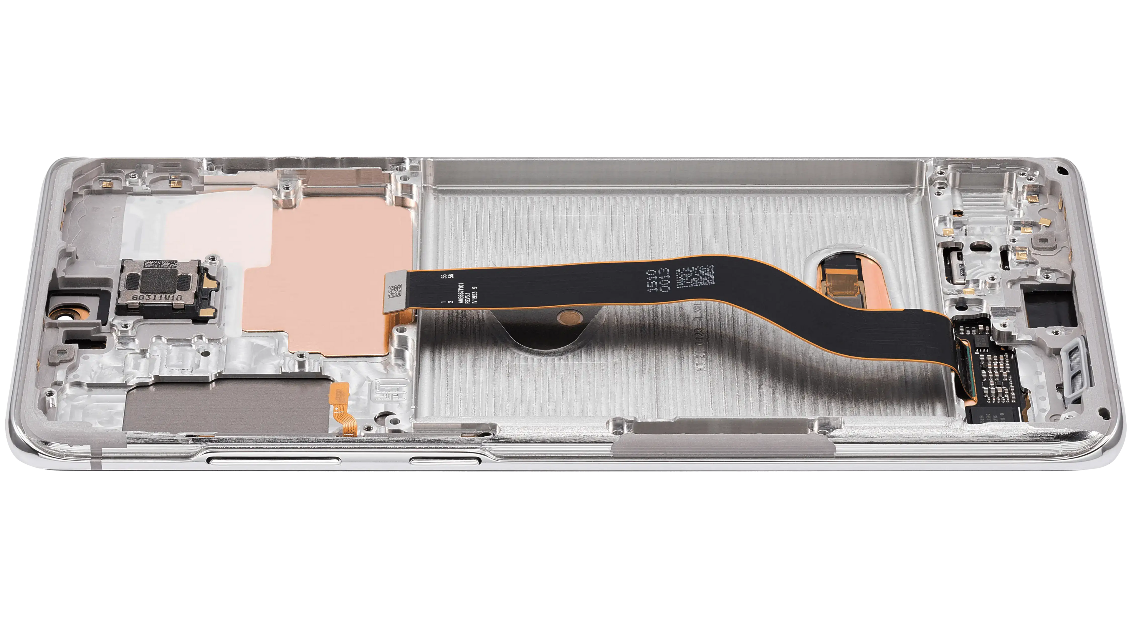 OLED-Display mit Rahmen für Samsung Galaxy S20 Plus 5G (Cloud White) Aftermarket