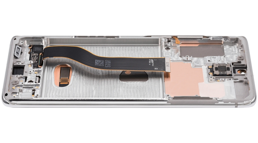 OLED-Display mit Rahmen für Samsung Galaxy S20 Plus 5G (Cloud White) Aftermarket