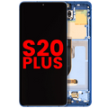 OLED Display with Frame for Samsung Galaxy S20 Plus 5G (Aftermarket Plus) (Aura Blue)