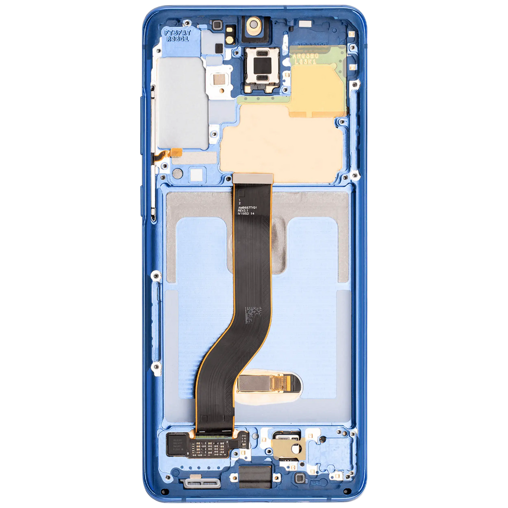 OLED Display with Frame for Samsung Galaxy S20 Plus 5G (Aftermarket Plus) (Aura Blue)