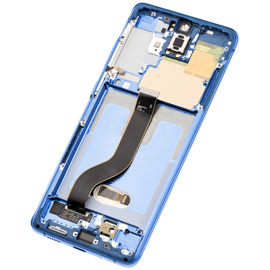 OLED Display with Frame for Samsung Galaxy S20 Plus 5G (Aftermarket Plus) (Aura Blue)