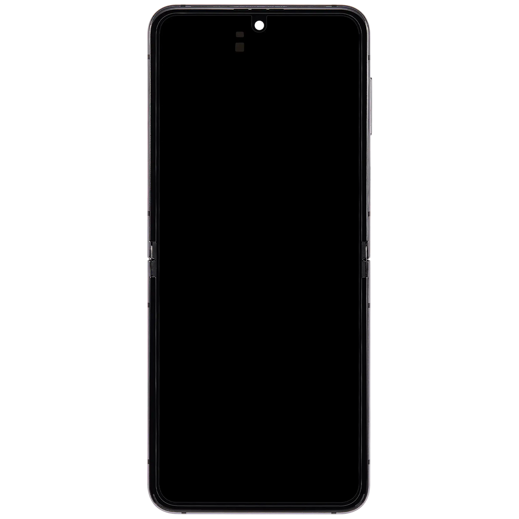 Inner OLED-Display mit Rahmen Compatible für Samsung Galaxy Z Flip 5 5G (F731) (US & International) (Refurbished) (Phantom Black)