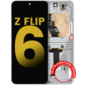 Inneres OLED-Display mit Rahmen Samsung Galaxy Z Flip 6 5G Refurbished Weiß