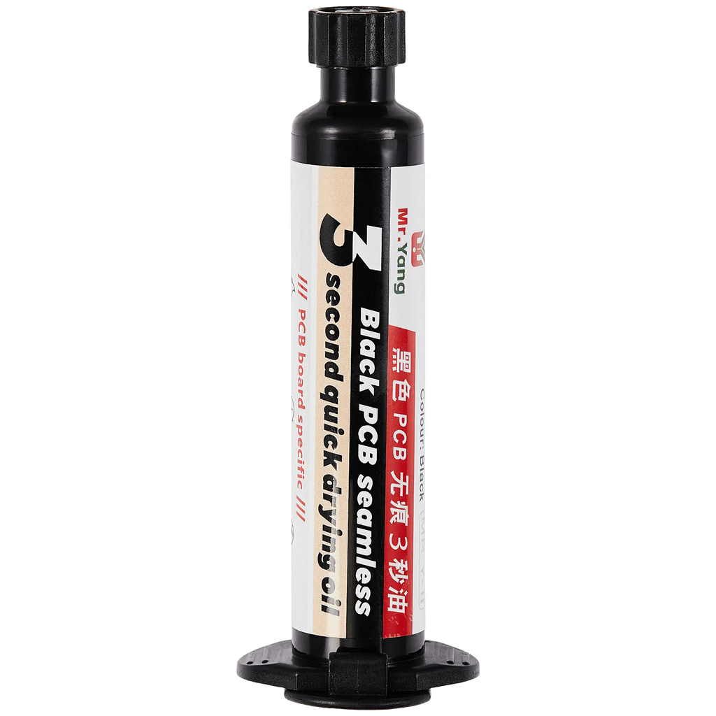 3-Second Black PCB Fast Drying Oil 10cc (YCS)