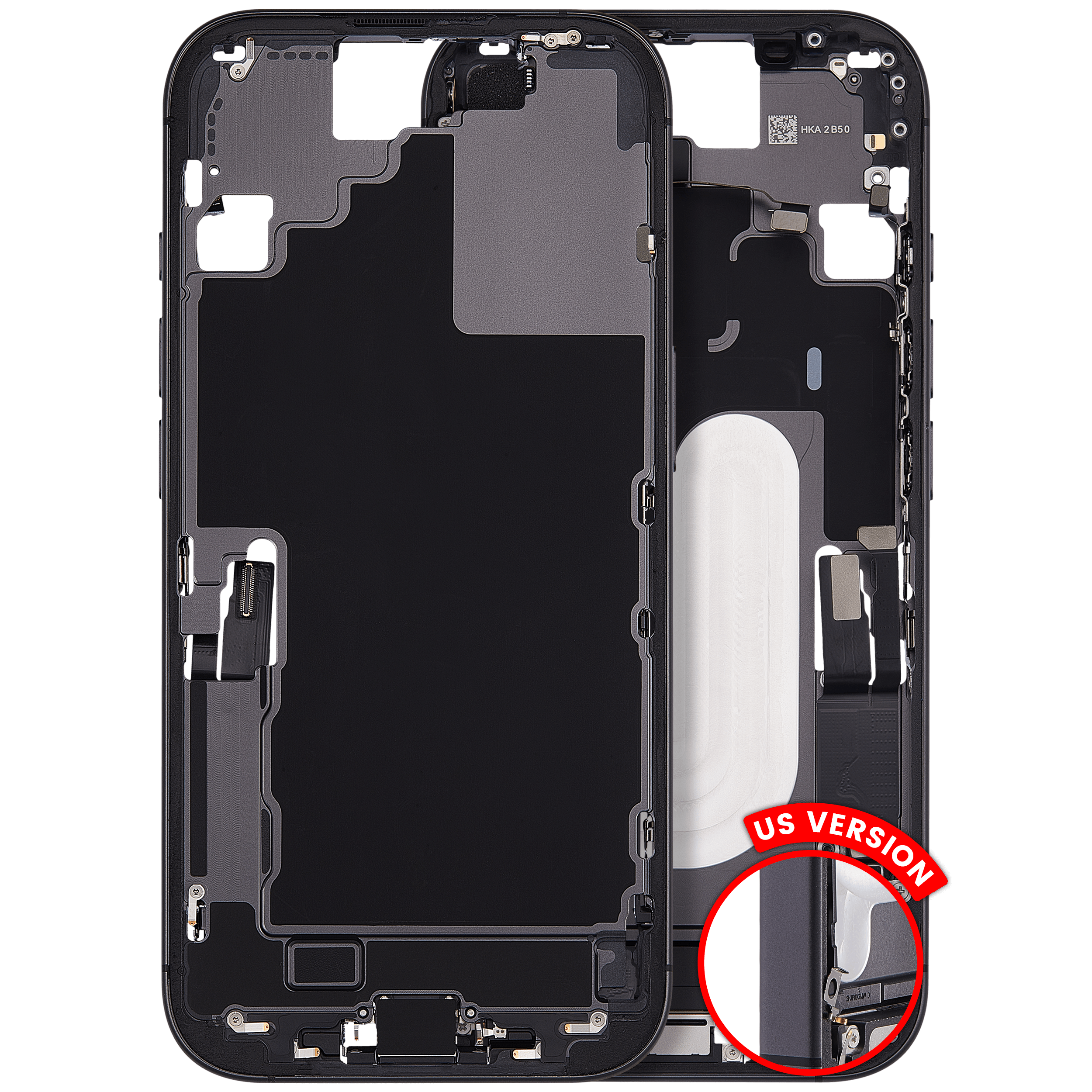 Original Apple-Ausbau A gebraucht – iPhone 17 US Version Rahmen Schwarz