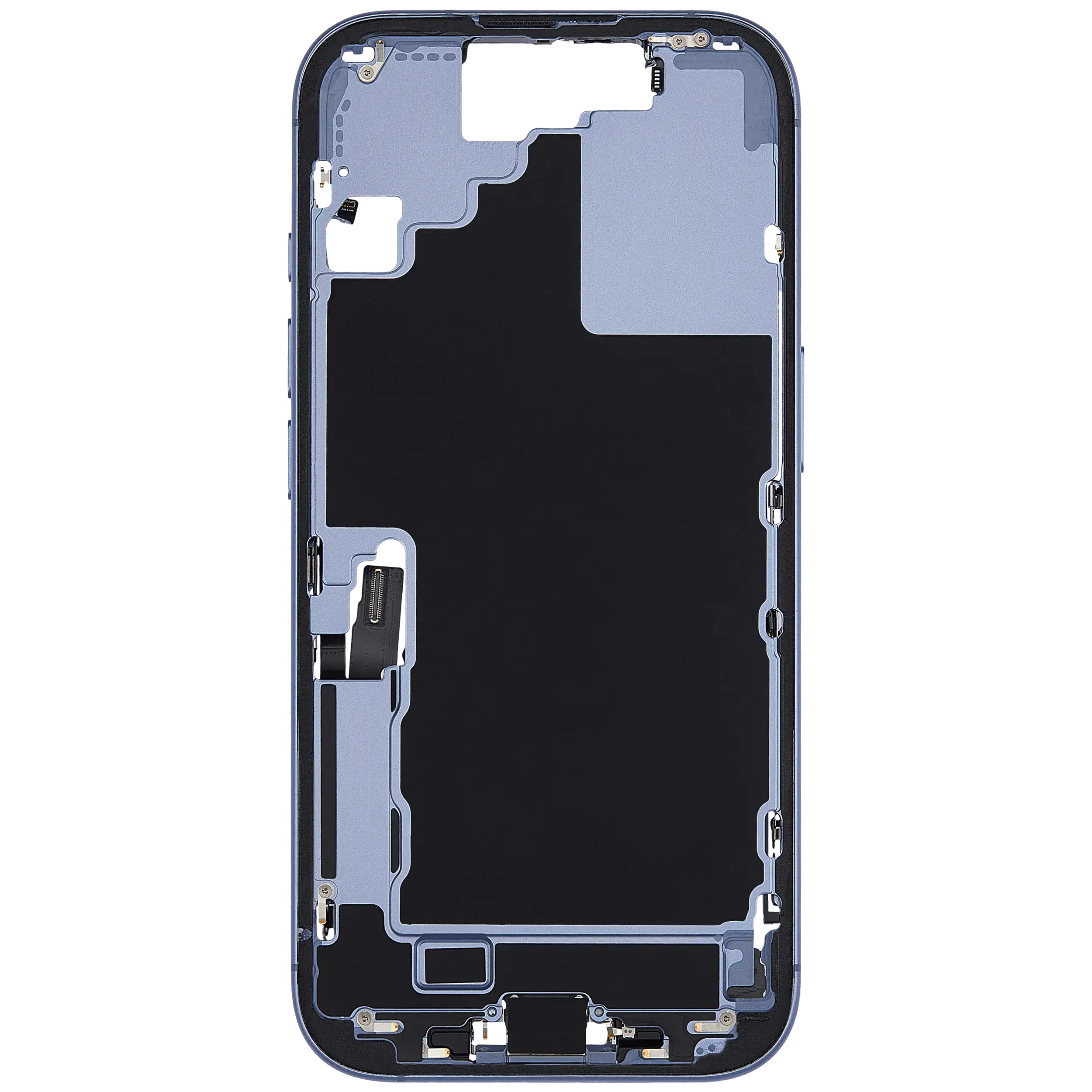 Original Apple-Ausbau A gebraucht – iPhone 17 US Version Rahmen Mist Blau