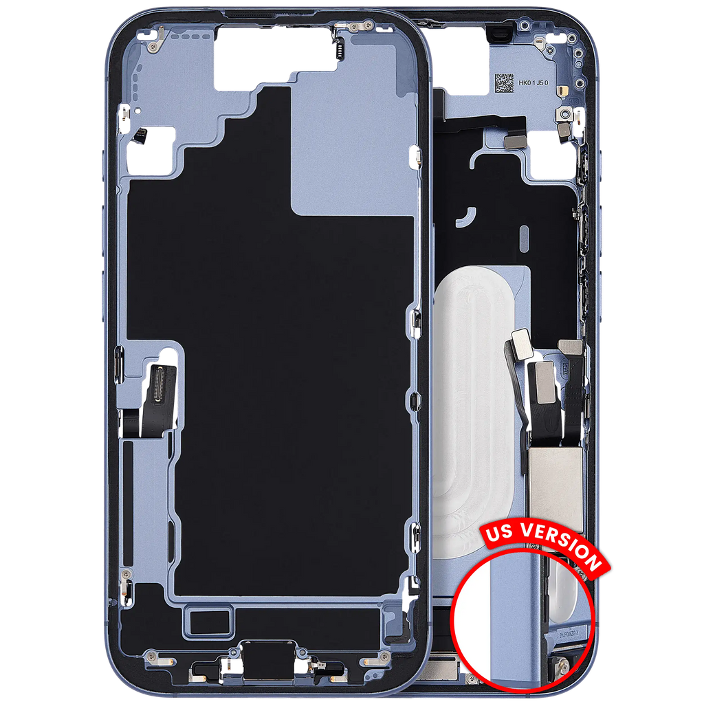 Original Apple-Ausbau A gebraucht – iPhone 17 US Version Rahmen Mist Blau