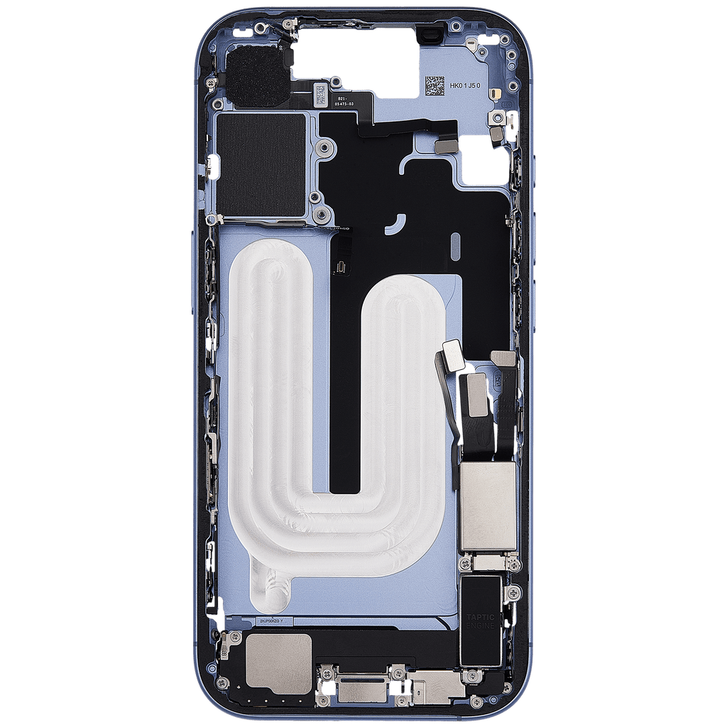 Original Apple-Ausbau A gebraucht – iPhone 17 US Version Rahmen Mist Blau