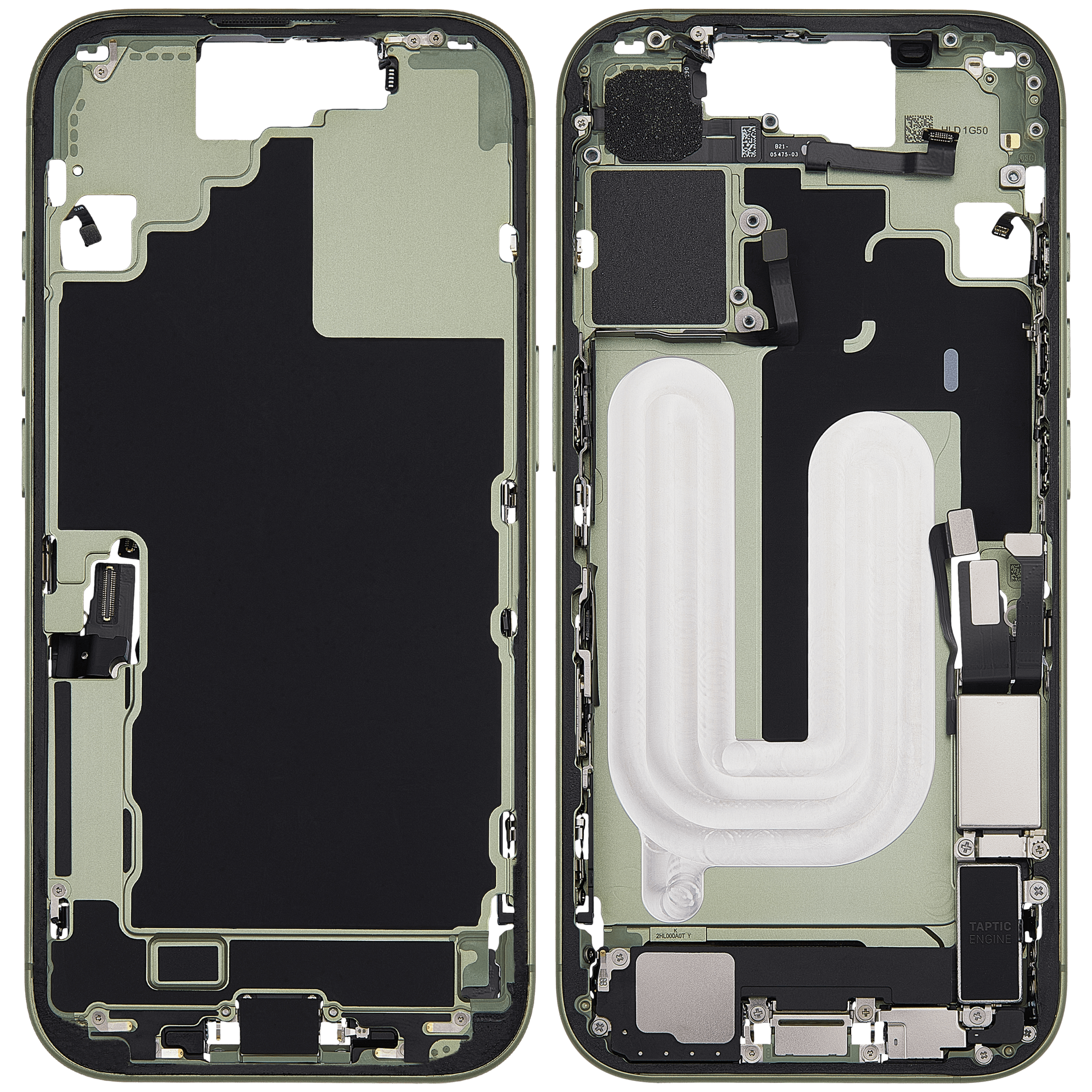 Original Apple-Ausbau A gebraucht – iPhone 17 US Version Rahmen Sage