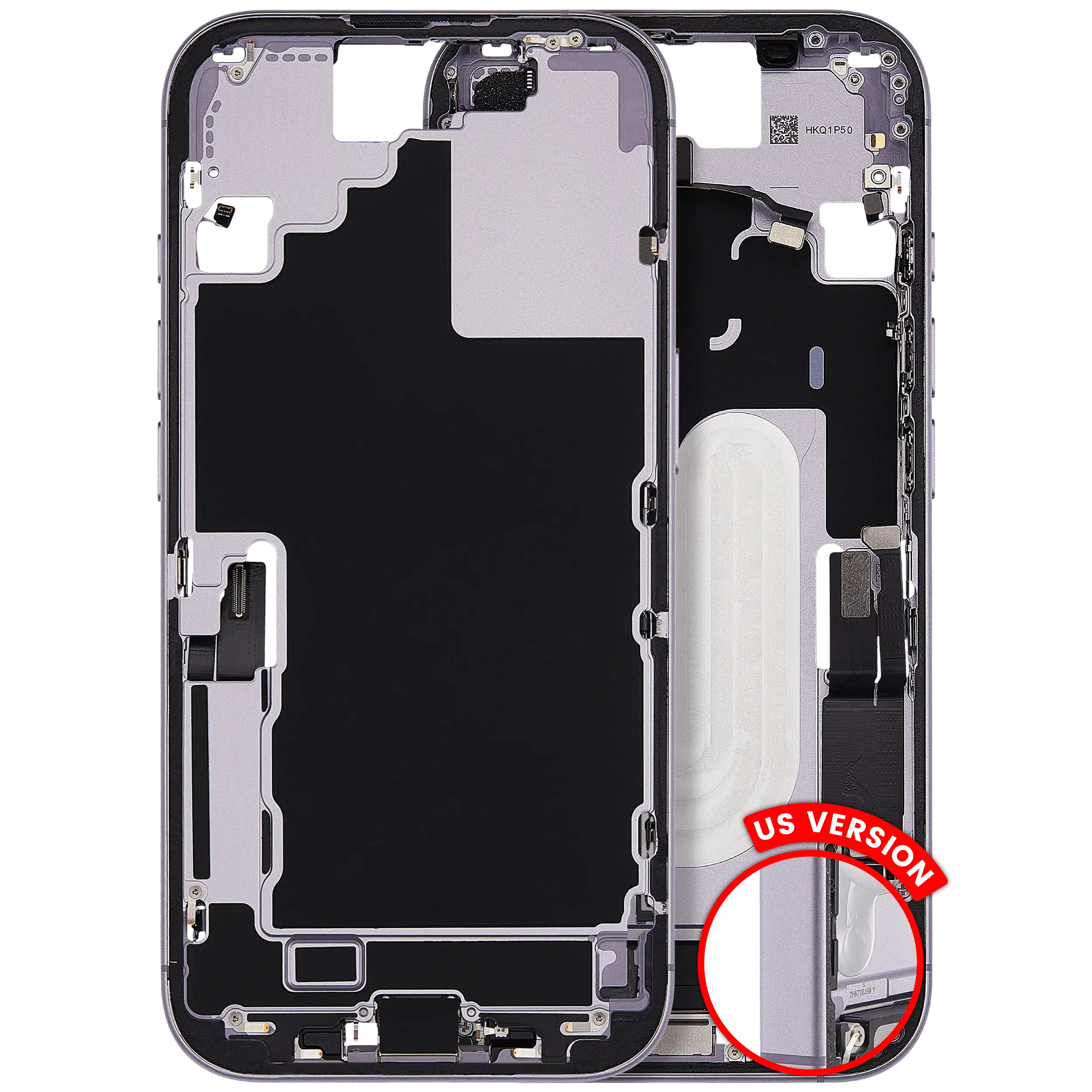Original Apple-Ausbau A gebraucht – iPhone 17 US Version Rahmen Lavender