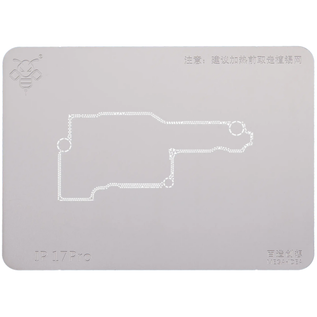 Mega-Idea Universal-Midframe-Reballing-Plattform iPhone 17 Serie Qianli