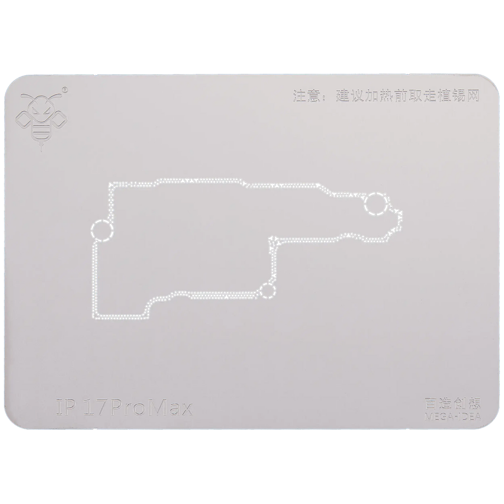 Mega-Idea Universal-Midframe-Reballing-Plattform iPhone 17 Serie Qianli