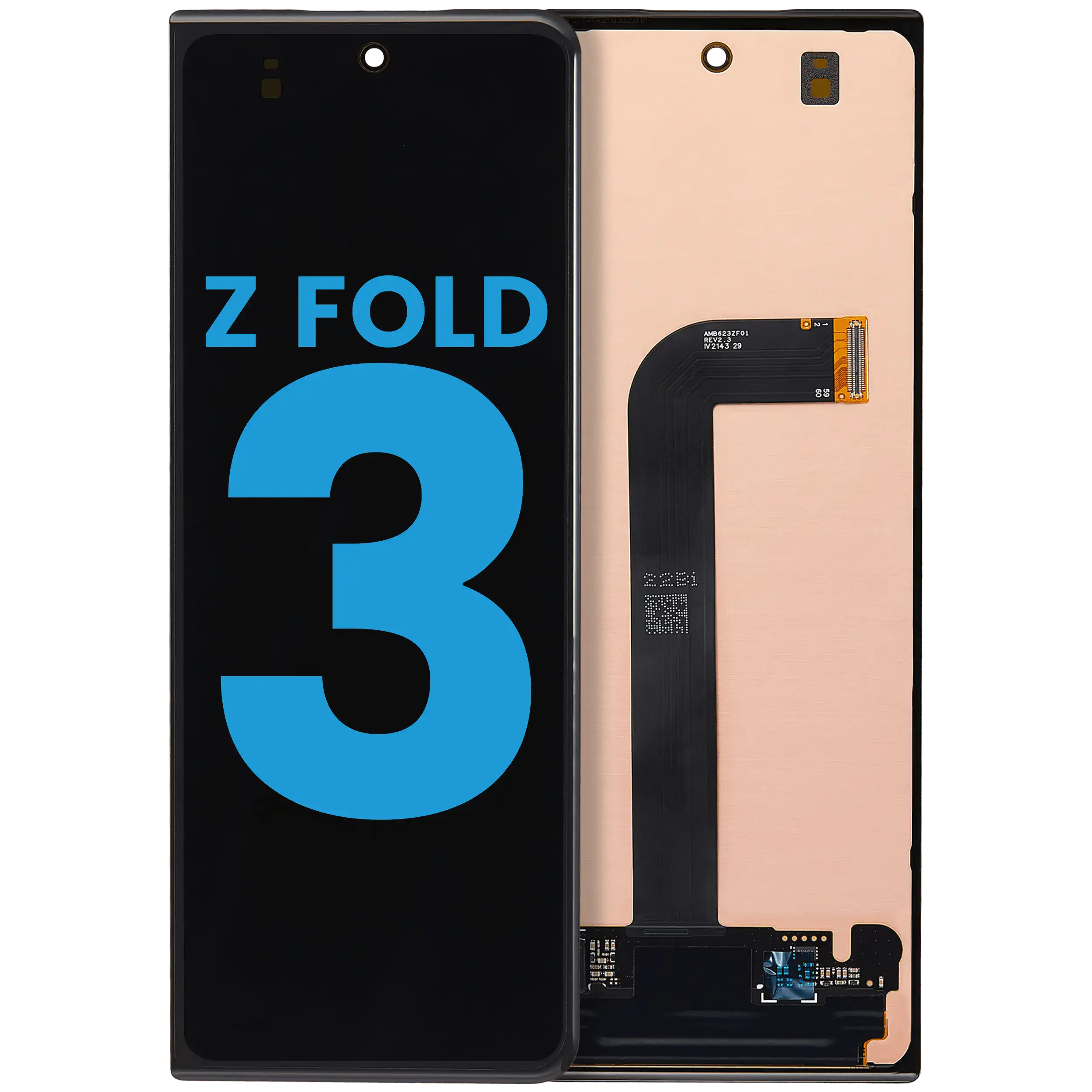 Äußeres LCD-Display Samsung Galaxy Z Fold 3 Aftermarket In-Cell alle Farben