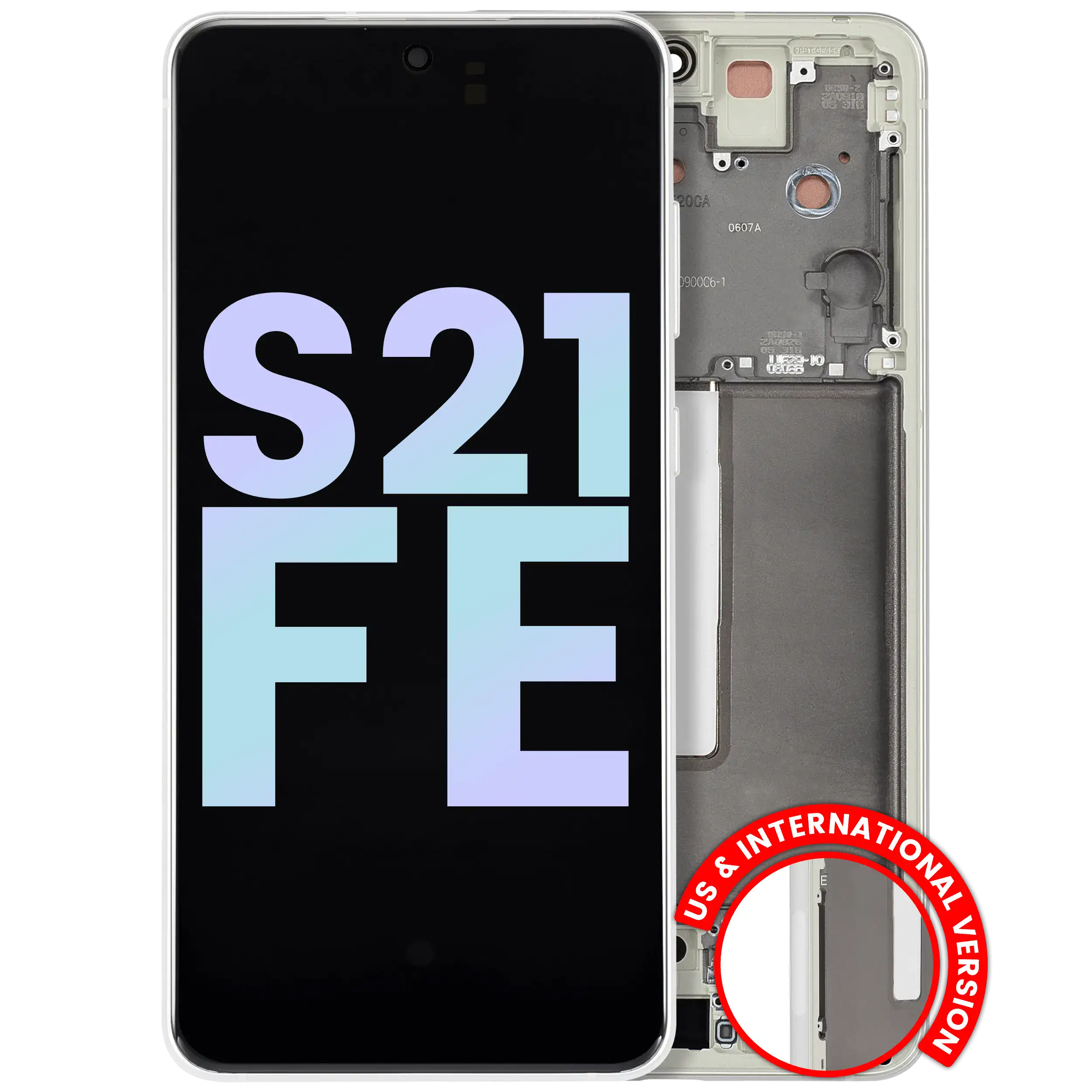 OLED Display with Frame for Samsung Galaxy S21 FE 5G (US & International Version) (Service Pack) (Olive Green)