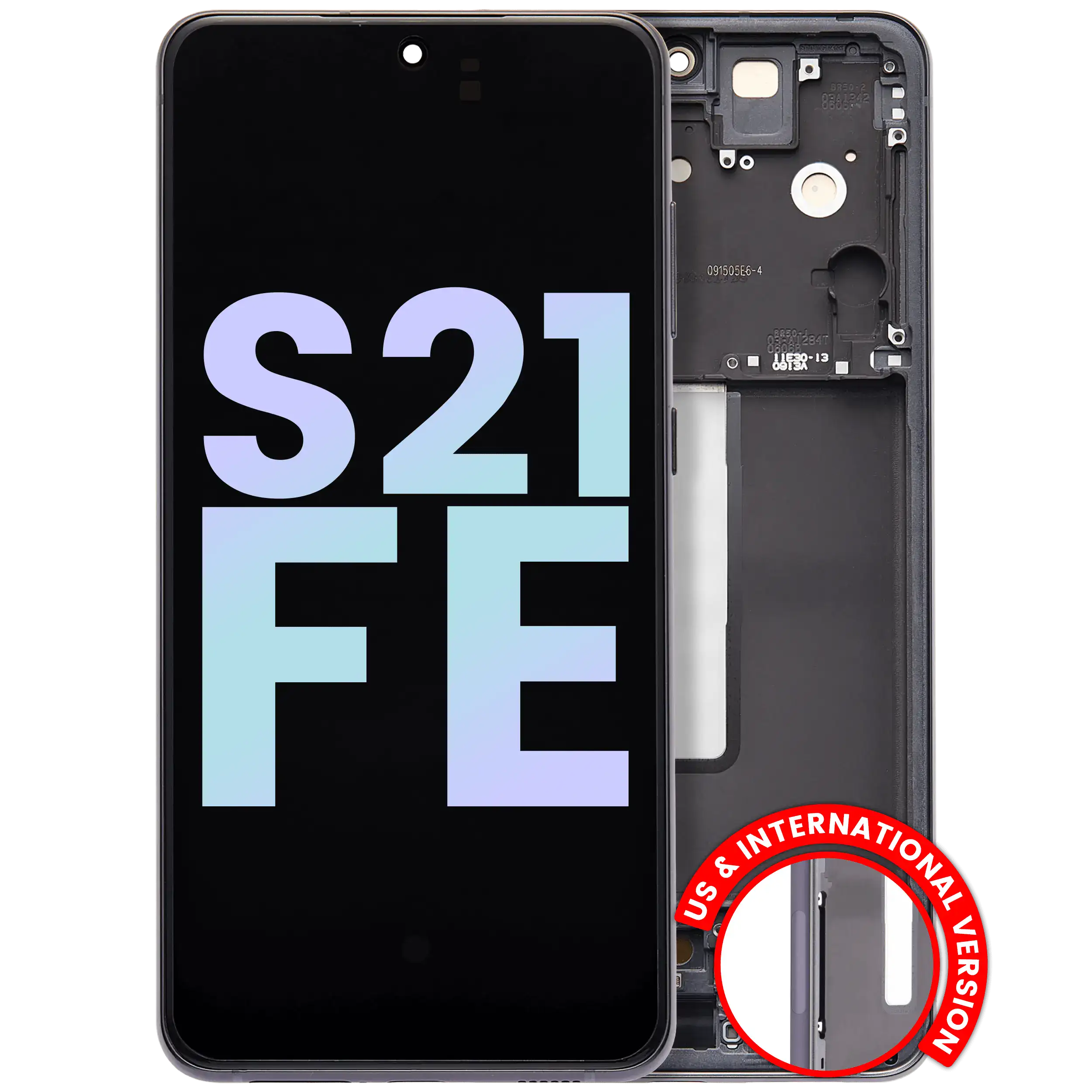 OLED Display with Frame for Samsung Galaxy S21 FE 5G (US & International Version) (Service Pack) (Graphite)