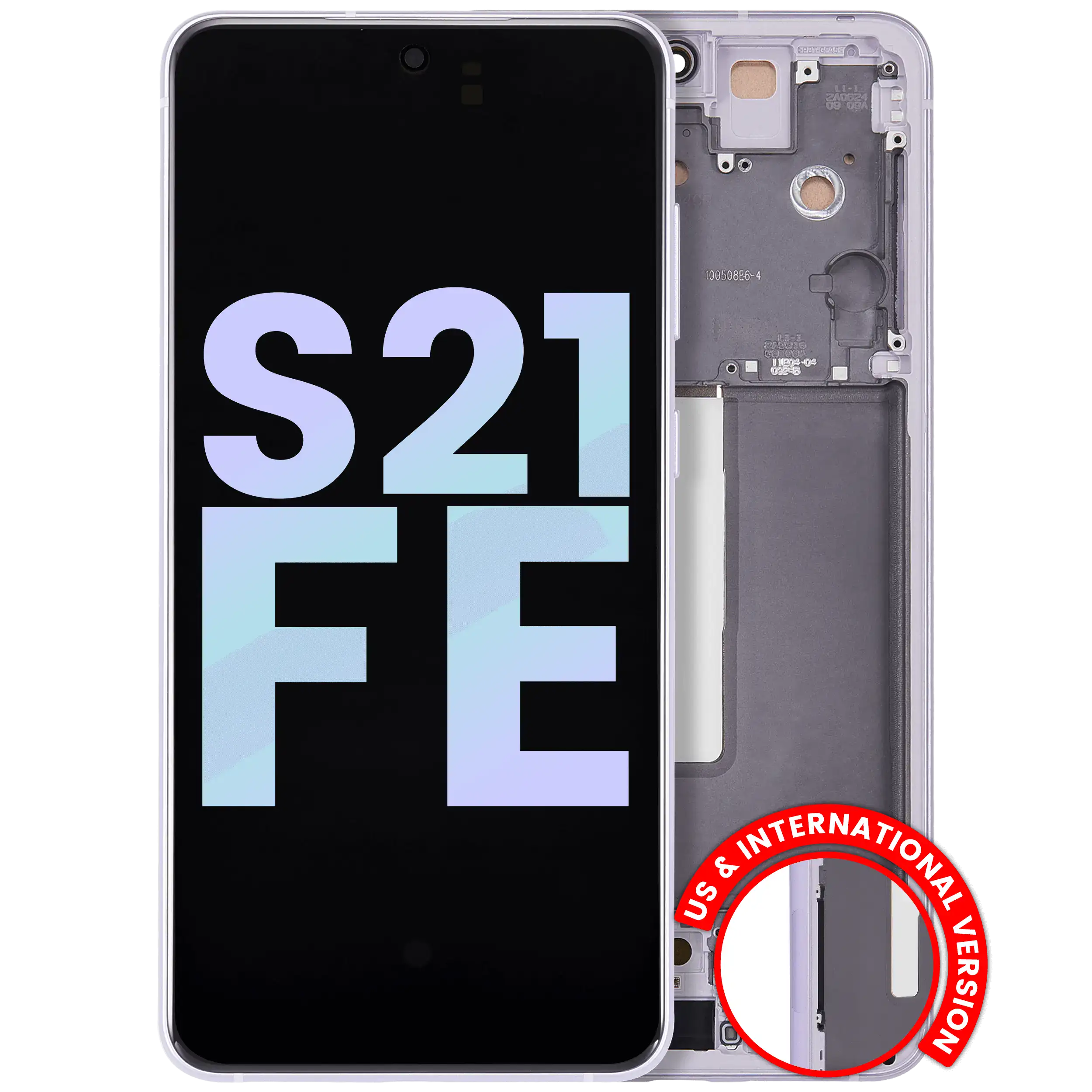 OLED Display with Frame for Samsung Galaxy S21 FE 5G (US & International Version) (Service Pack) (Lavender)