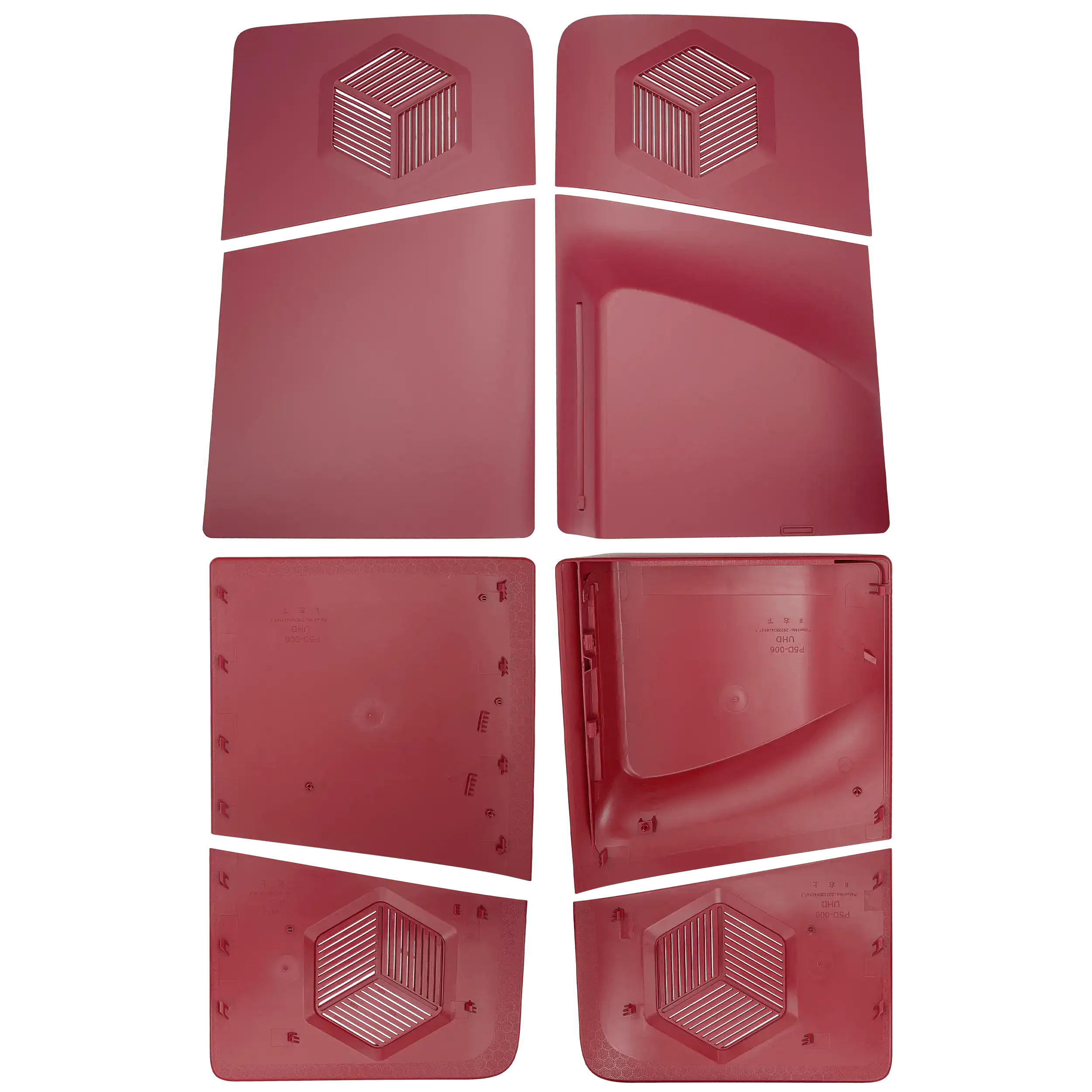 Gehäuse Sony PS5 Pro Rose Rot Disk Edition