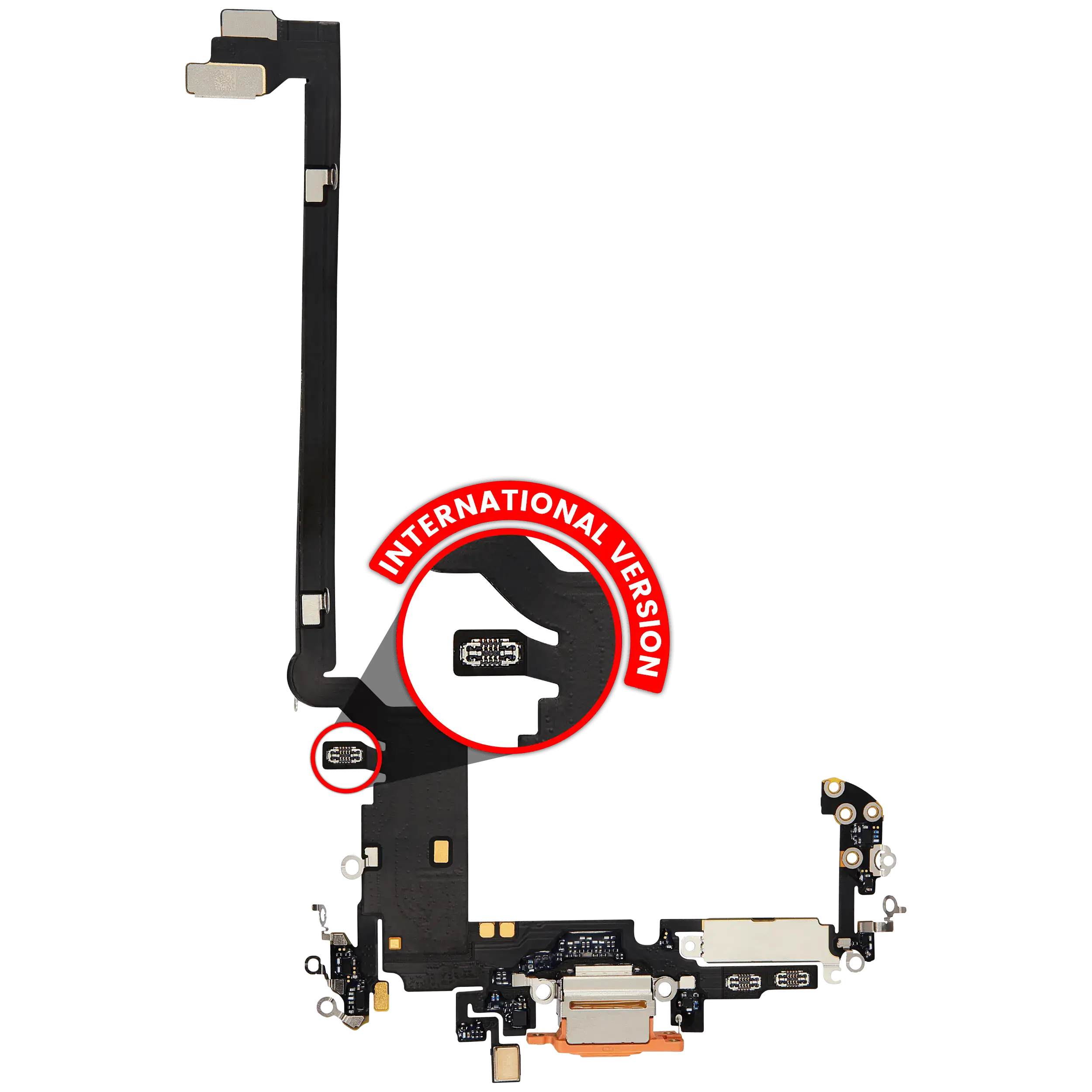 Charging Port Flex Cable for iPhone 17 Pro Max (Premium, US Version, Deep Blue)